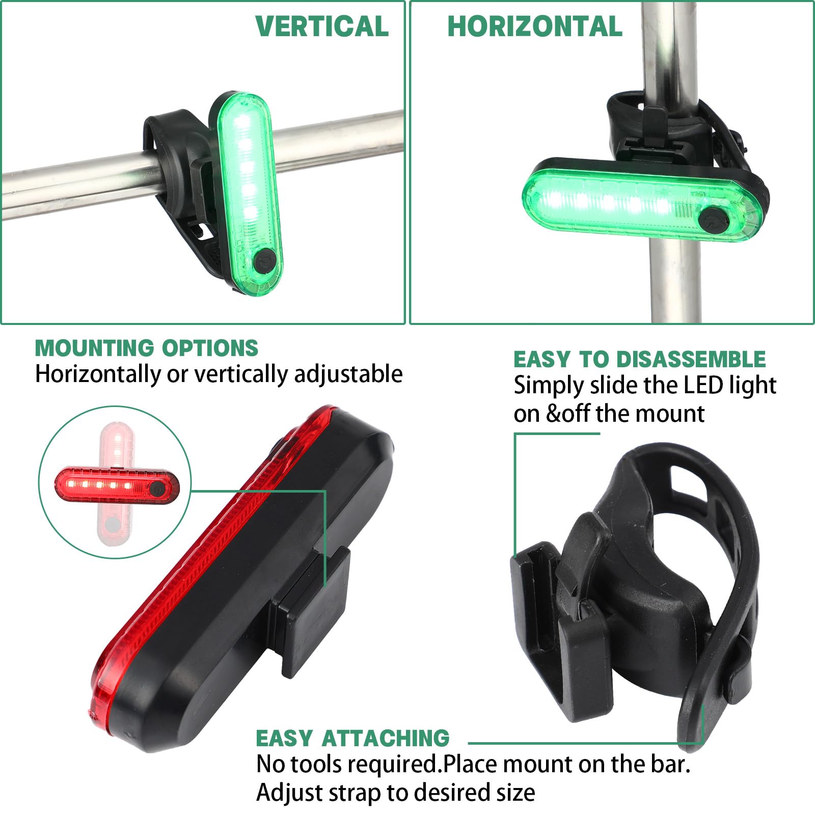 Treela 12-Piece Battery-Powered Boat Navigation Lights Kit - LED Kayak Lights for Night Boating, Pontoon & Dinghy Safety with 4 Flashing Modes | Perfect for Night Fishing, Water Sports & Marine Activities