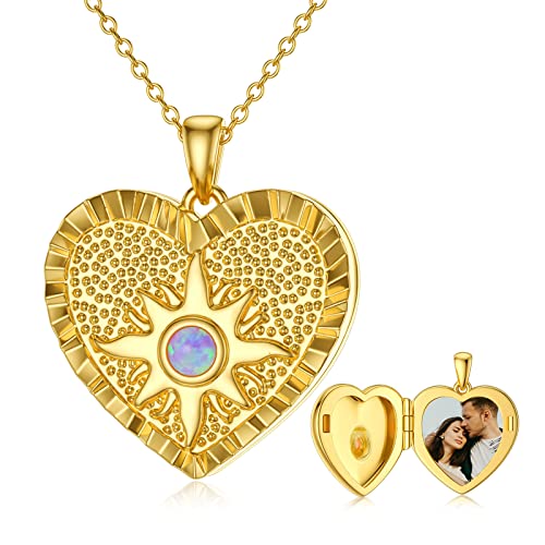 G-Starburst gold locket+photo