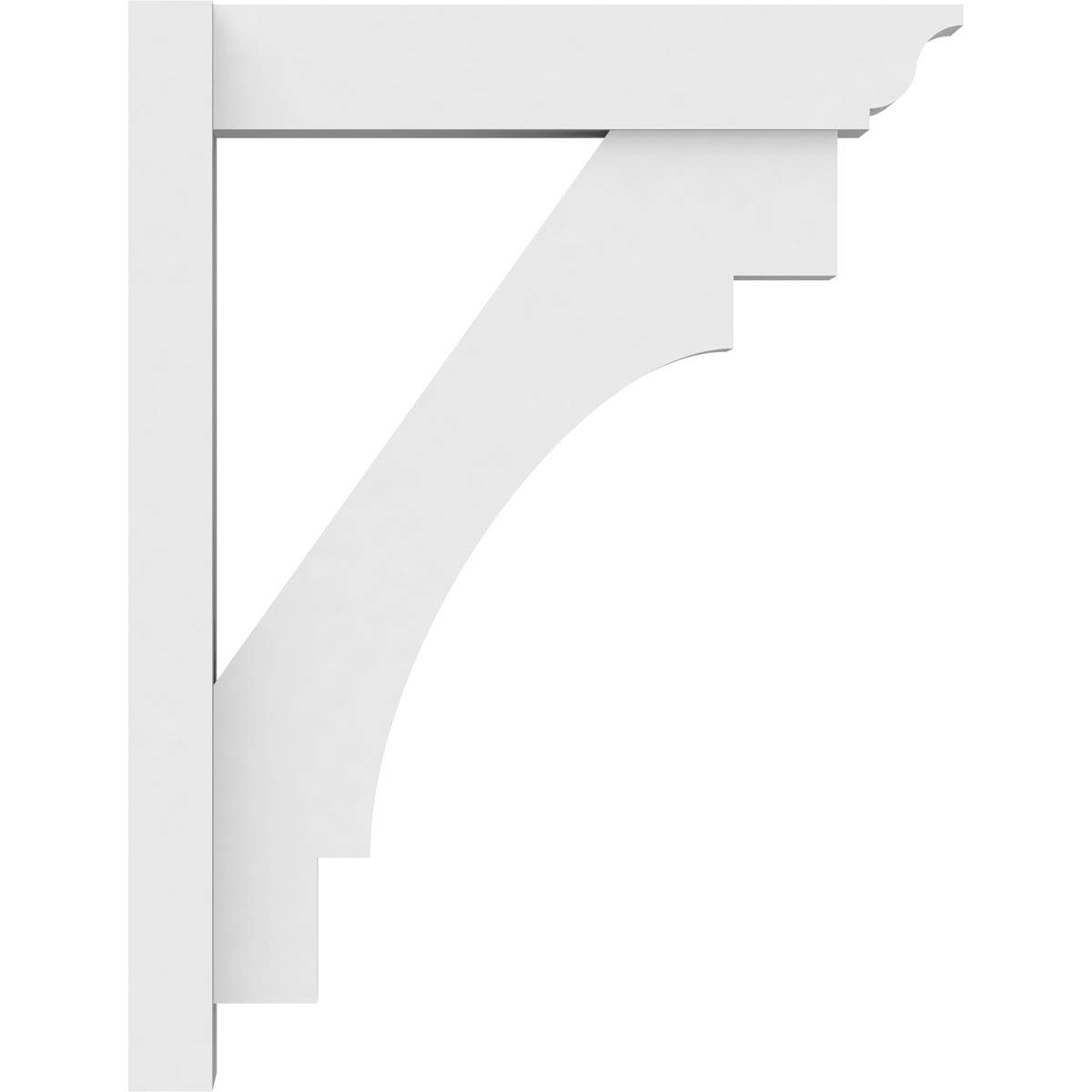 Ekena Millwork OUTP05X20X26MRC01 Merced Architectural Grade PVC Outlooker with Traditional Ends - 5
