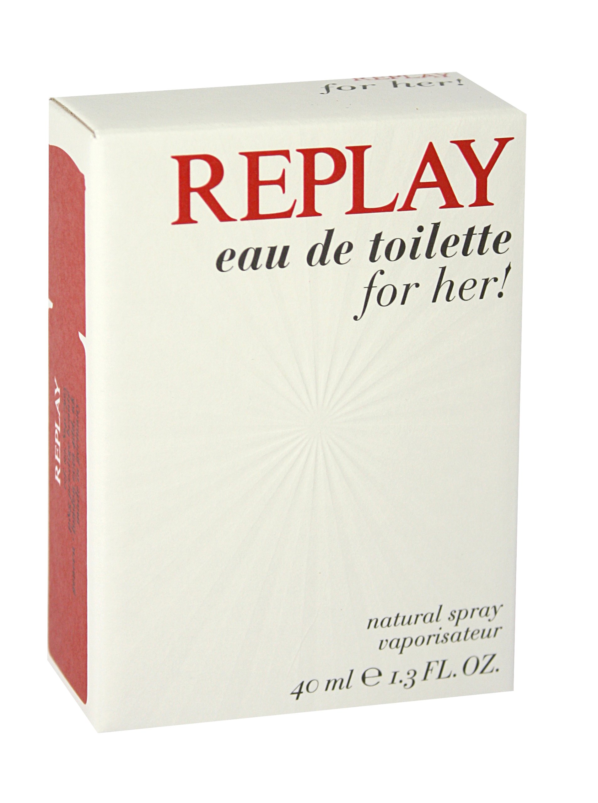 Replay for Women Eau de Toilette Spray 1.3 oz - Floral Fruity Perfume for Daily Wear, Date Night & Special Occasions
