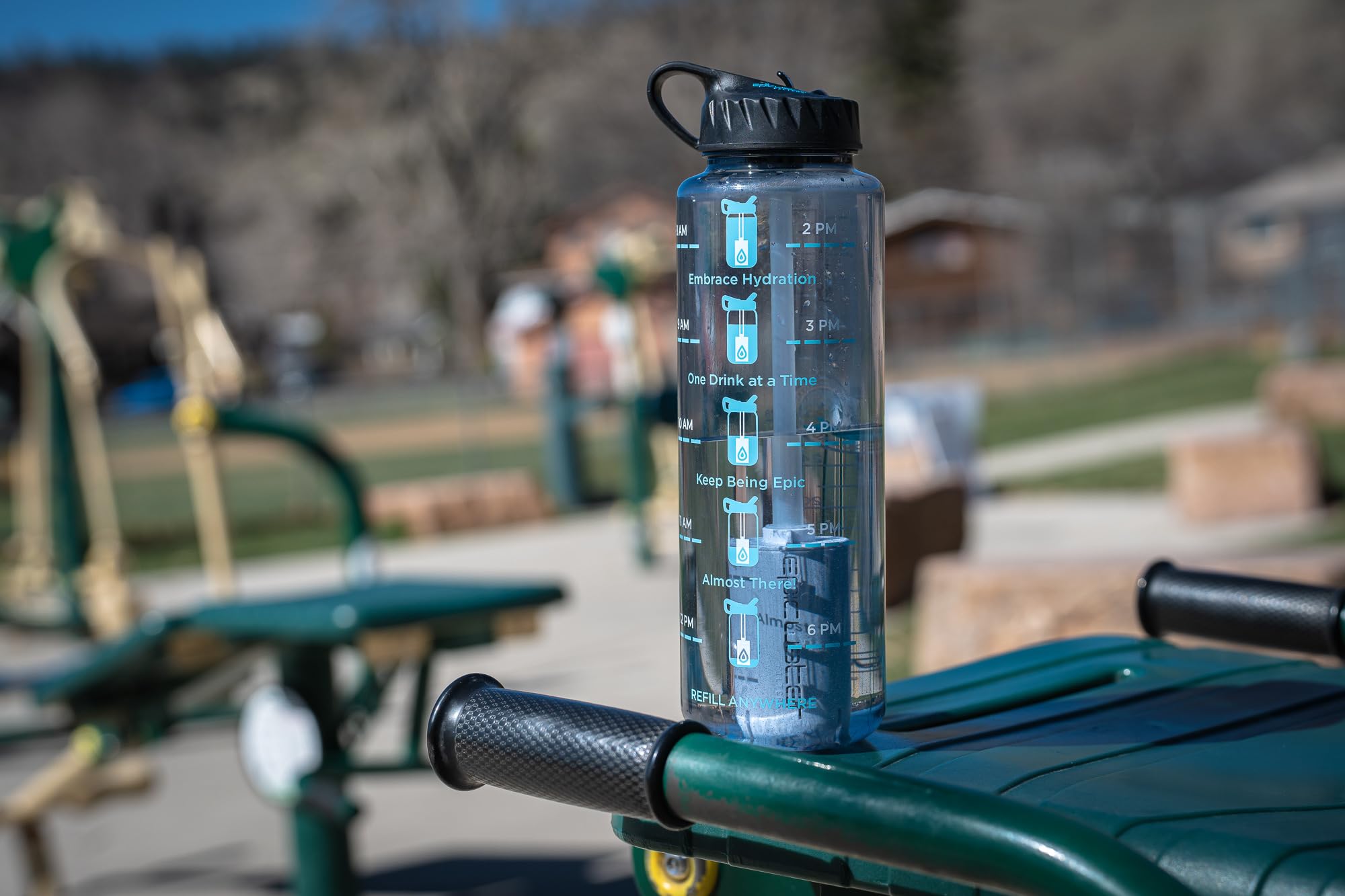 Nalgene Motivational Water Bottle with Filter | BPA-Free, Dishwasher Safe | for Gym & Outdoor
