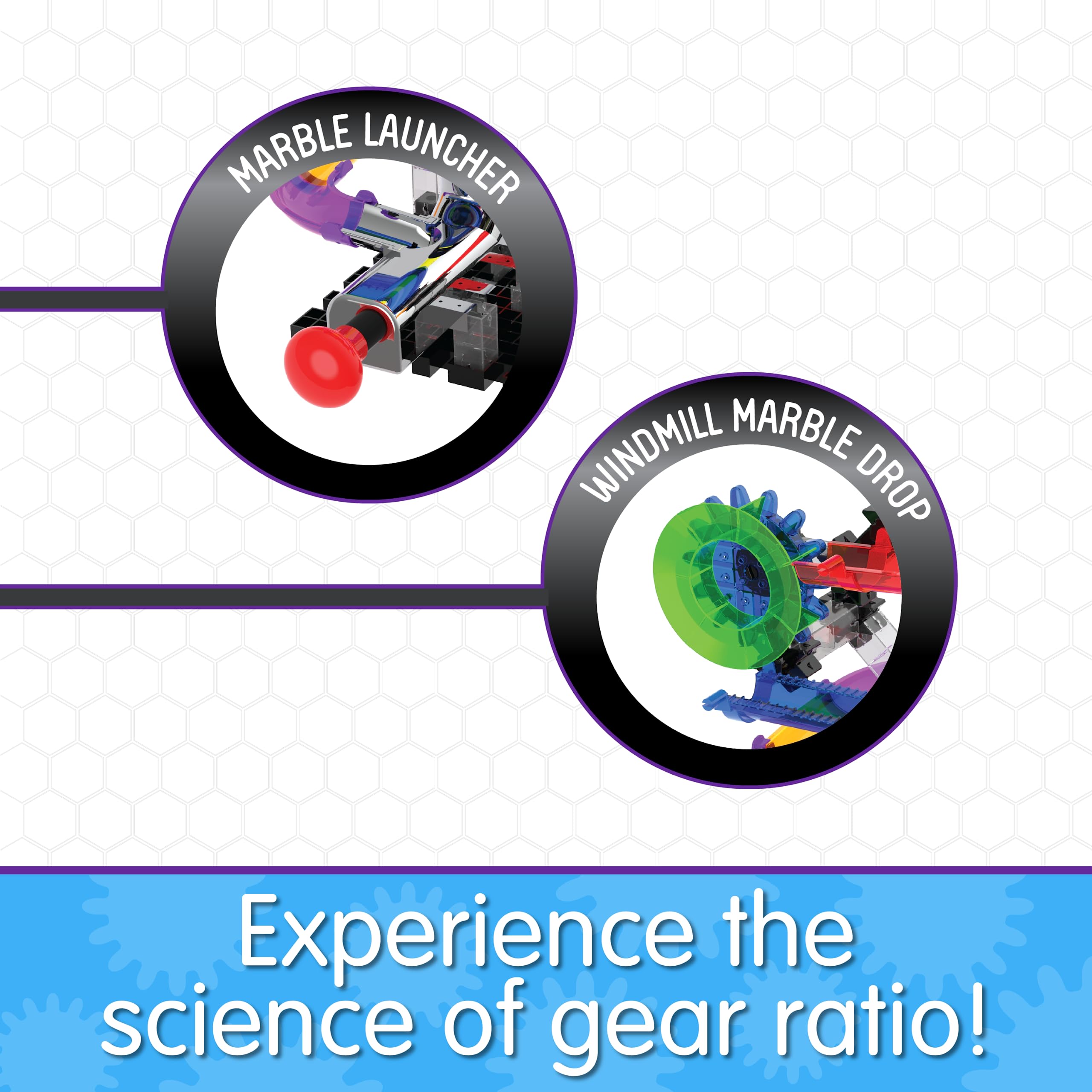 The Learning Journey - Techno Gears Marble Mania Hotshot 100+ Piece STEM Building Set - Educational Marble Run Toy for Kids Ages 6-12 - Award Winning Construction Game for Boys & Girls (567890) - Perfect for Classroom STEM Activities & Family Game Nights