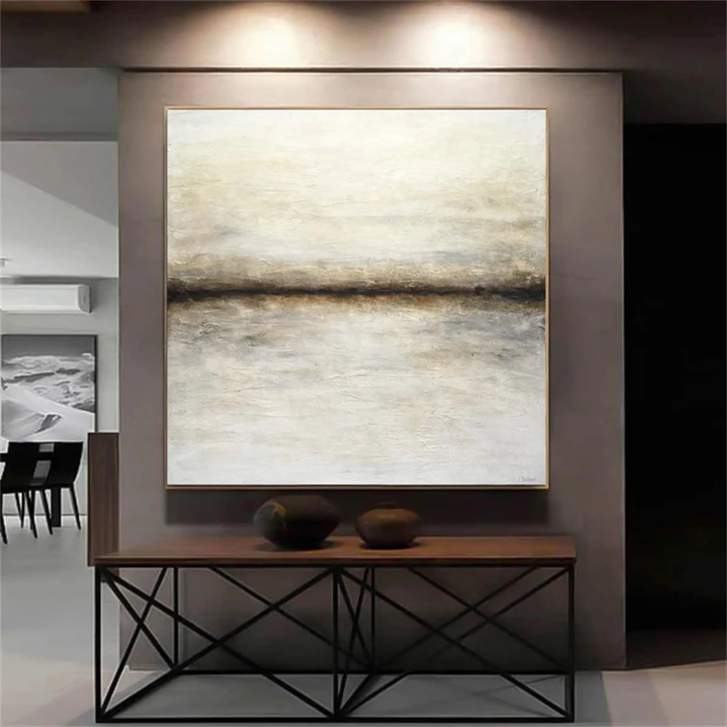 Abstract Painting #AB 113 - Modern Wall Art for Living Room, Bedroom & Office Decor | Large Canvas Artwork for Home & Commercial Spaces