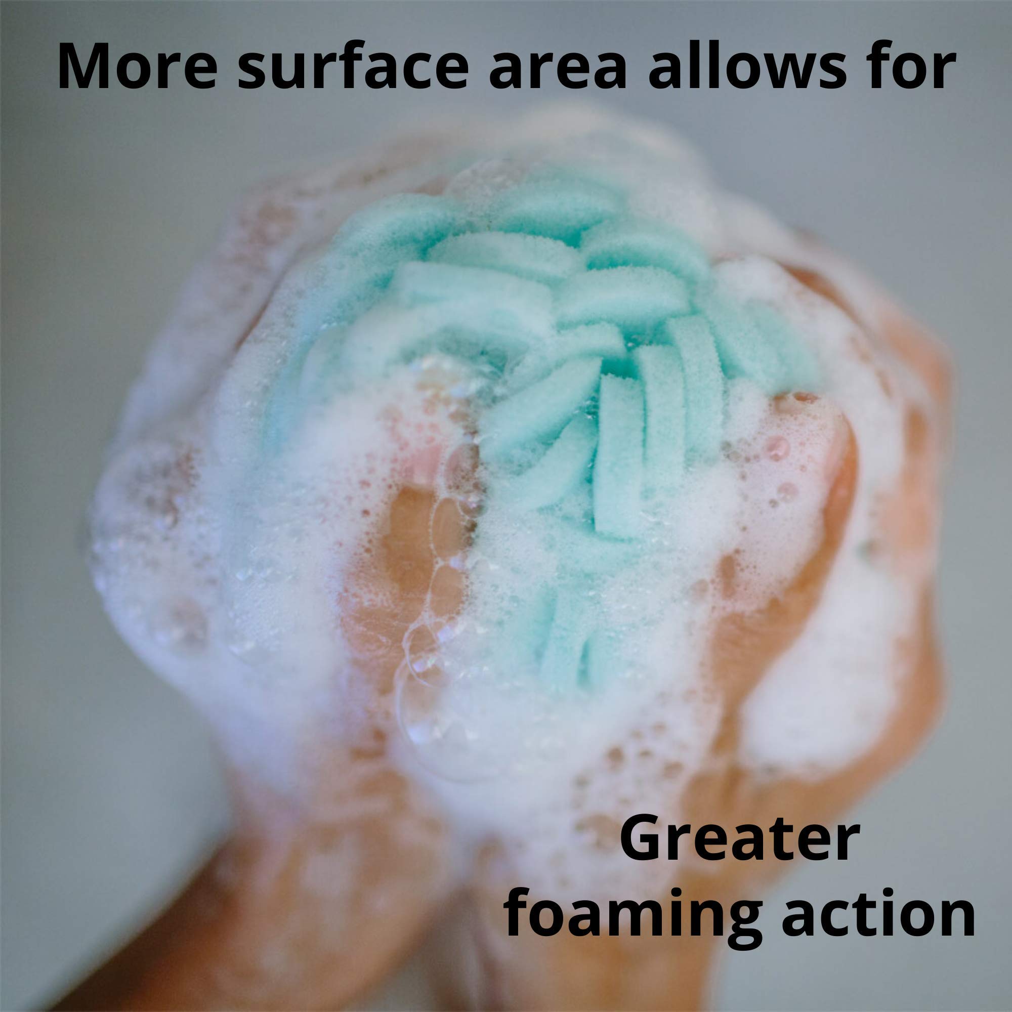 3-Pack Duo Body Buff - Exfoliating & Cleansing Foam Loofah Scrubber for Sensitive, Dry, Oily & Combination Skin - Removes Oil, Dirt & Dead Skin Cells - Gentle to Clinical Strength (Purple/Pink) - Perfect for Shower, Bath & Spa Day Skincare Routine