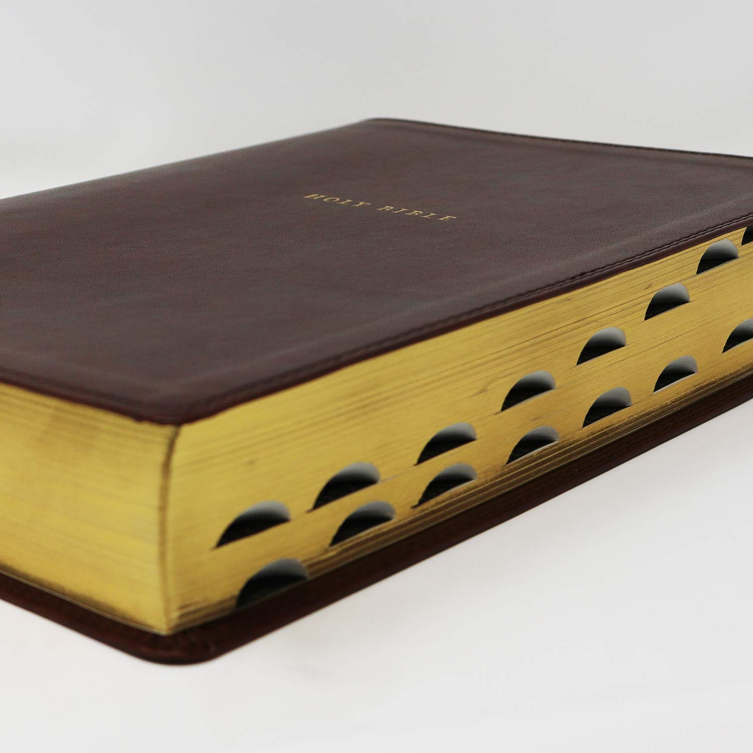 NKJV Leathersoft Bible - Red Letter, Thumb Indexed for Easy Study & Worship