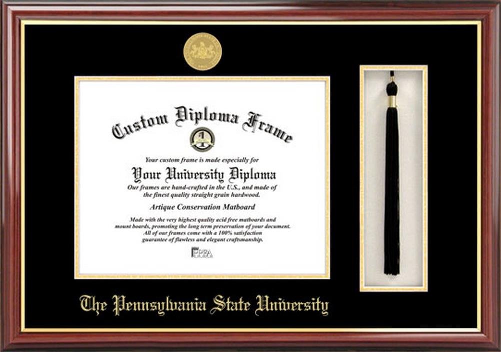 Penn State University Graduation Tassel Box & Diploma Frame Set - Commemorate Your Achievement with Premium Display for Graduation Day & Office Decor