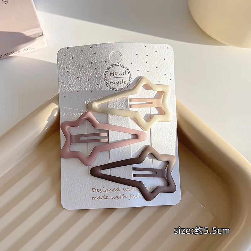 Elegant Coffee Stars Hairpins for Women - Boho Hair Clips for Daily Wear, Parties & Weddings
