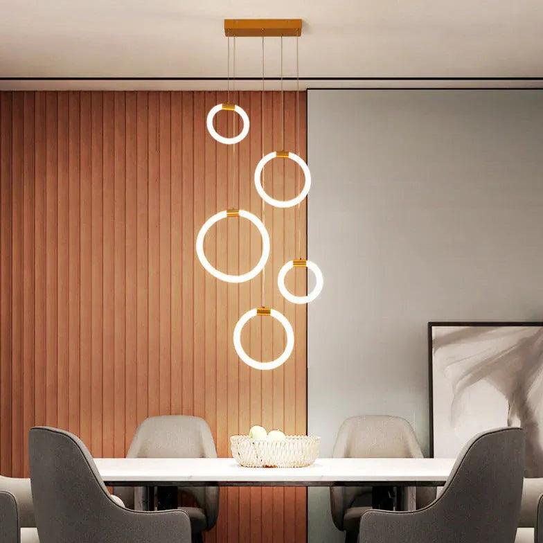 Ring Shaped LED Ceiling Light - Modern Dimmable Fixture for Dining Room, Kitchen, Bedroom | Energy Efficient & Stylish Home Lighting