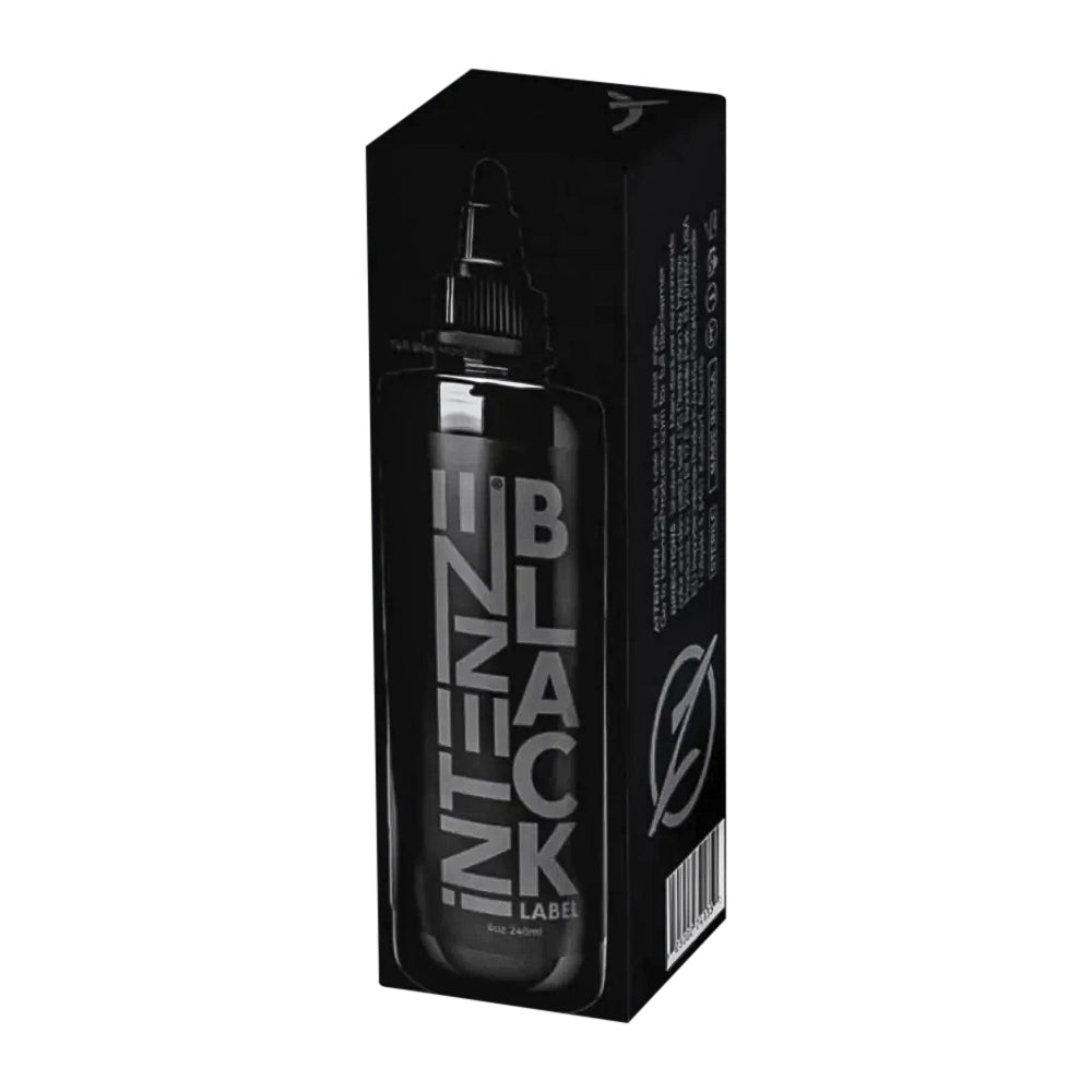 Black Label Intenze Tattoo Ink - Professional 8oz Bottle for Tattoo Artists - Perfect for Tattooing, Body Art & Permanent Makeup