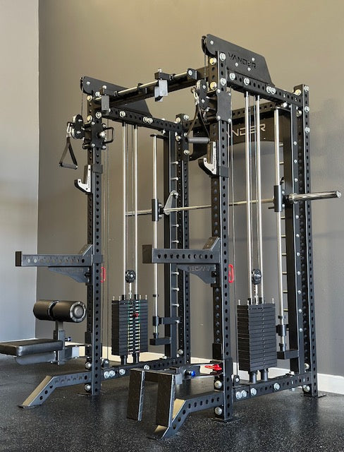 Vander USA FF91 Smith Machine & Functional Trainer - Home Gym Equipment for Strength Training & Fitness Workouts - Perfect for Home Gyms, Personal Training Studios & Commercial Fitness Centers