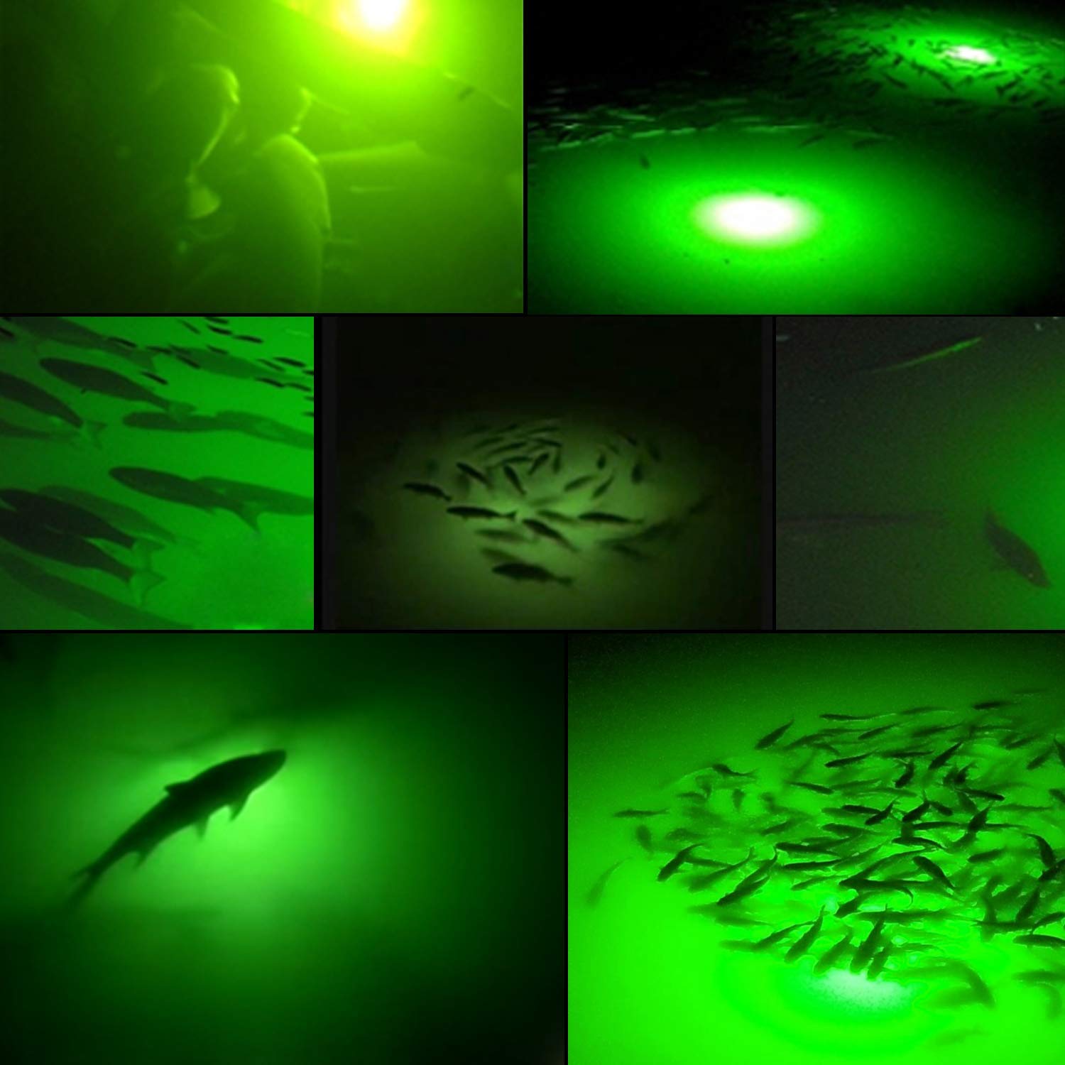 140W 12V IP68 Waterproof LED Underwater Fishing Light - Bright Night Fishing Lamp for Boat, Dock & Ice Fishing | Perfect for Attracting Fish in Deep Waters