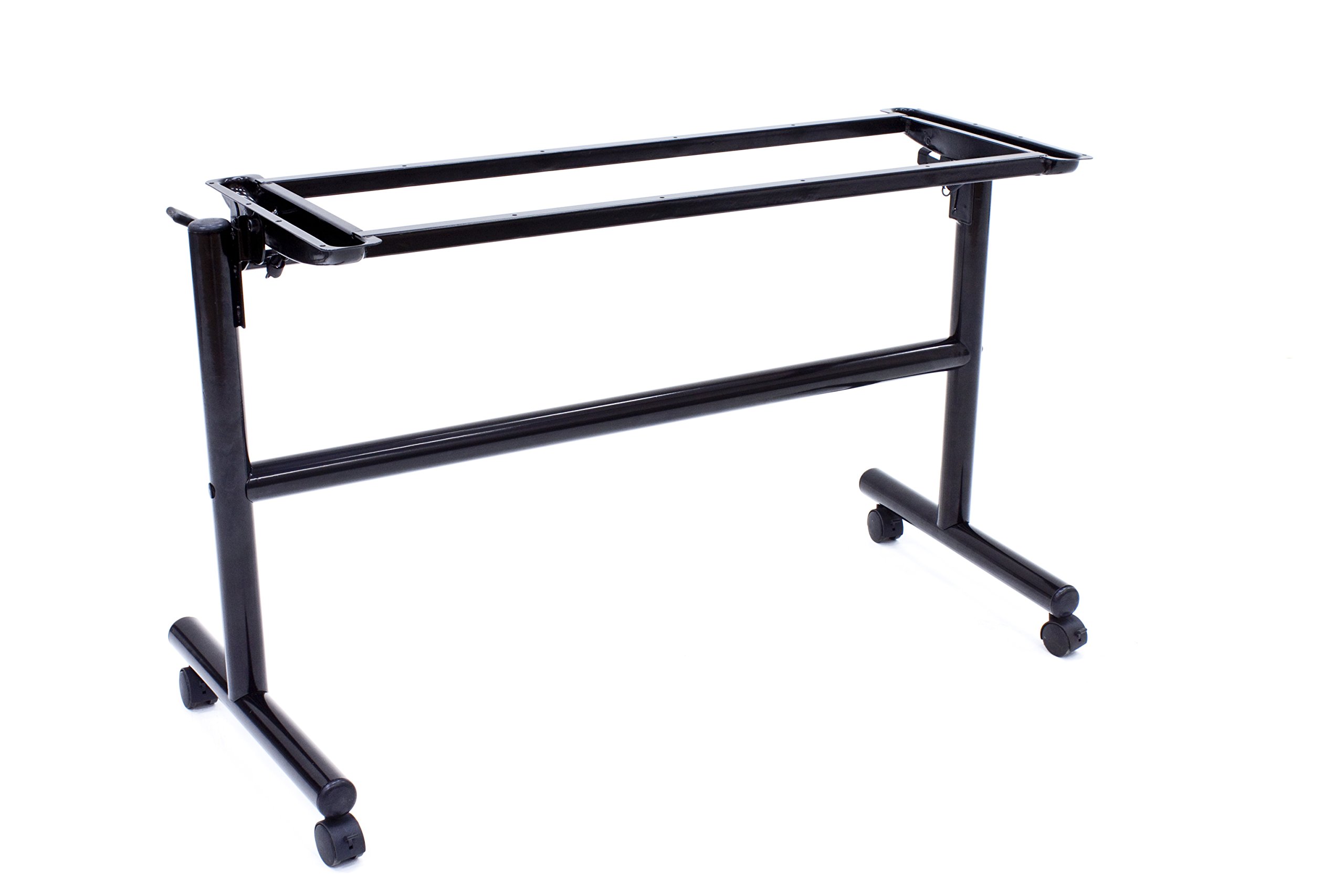 Regency Kobe Flip Top Base for 48 to 60-Inch Training Tables - Heavy Duty Adjustable Height Folding Table Legs for Gym, School & Office - Perfect for Workout, Classroom & Conference Room Use