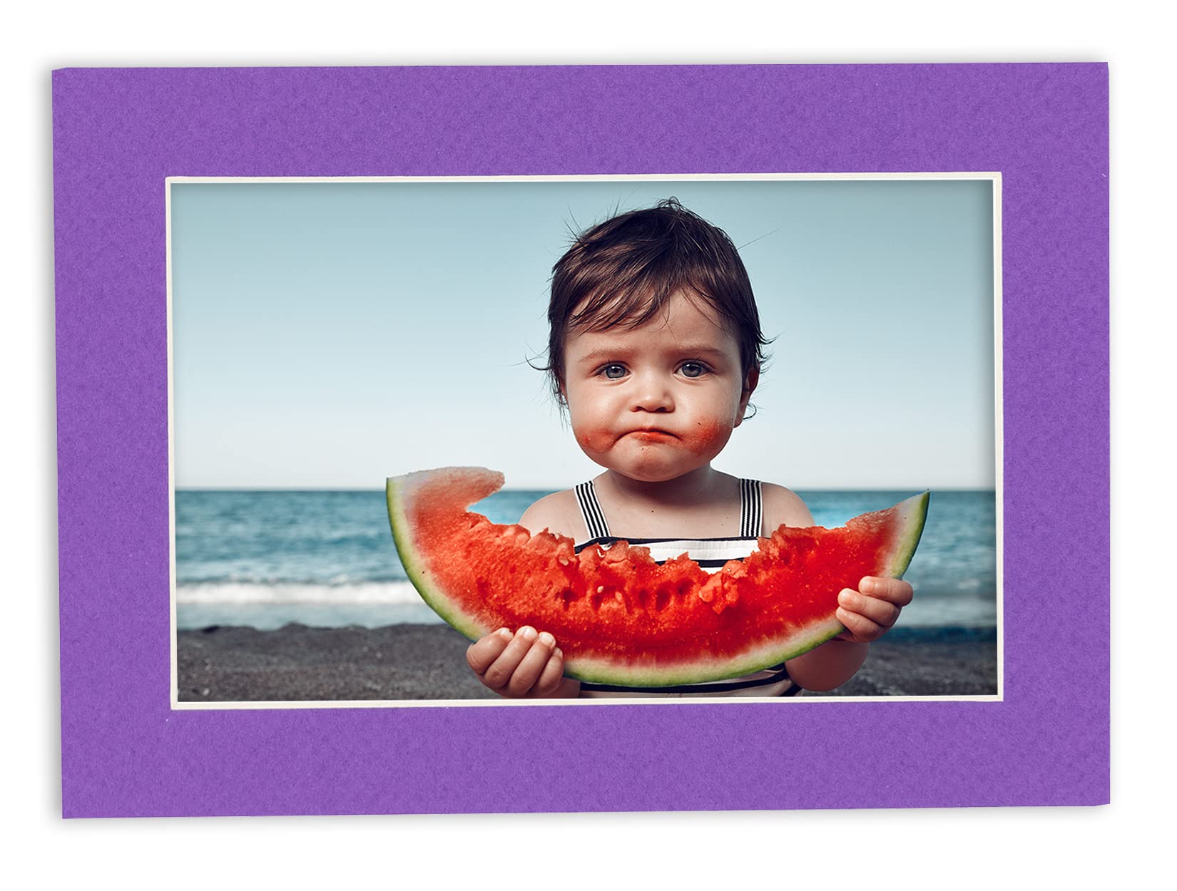 20x20 Inch Precut Purple Acid-Free Matboard for 12x12 Photos - Bevel Cut Picture Mats for Frames (Pack of 10) - Perfect for Scrapbooking, Art Displays & Photo Framing Projects