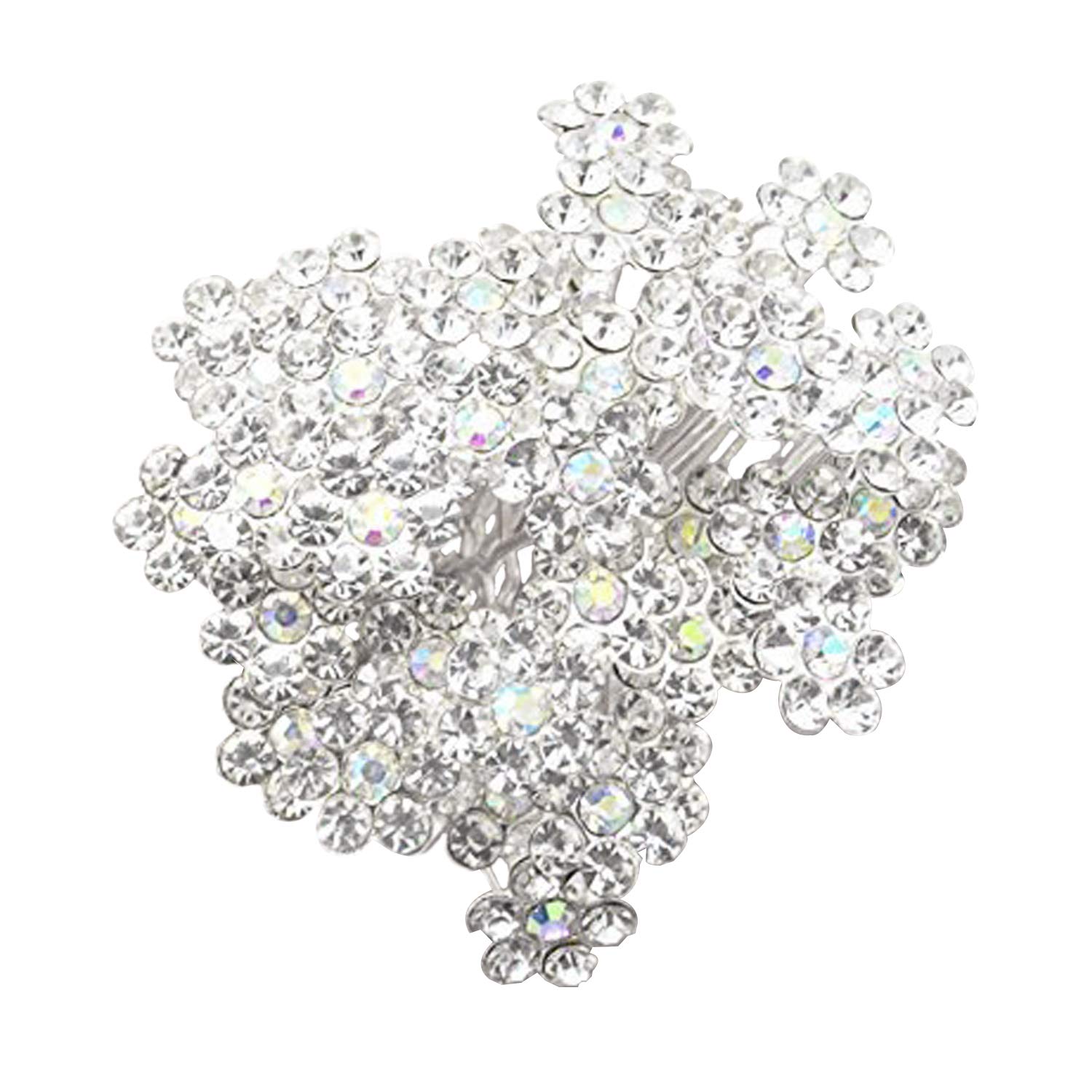 40 Pack Wedding Bridal Hair Pins - Crystal Rhinestone Hair Clips for Women, Bridesmaids, Prom & Special Occasions - Elegant Hair Accessories for Weddings, Parties and Formal Events
