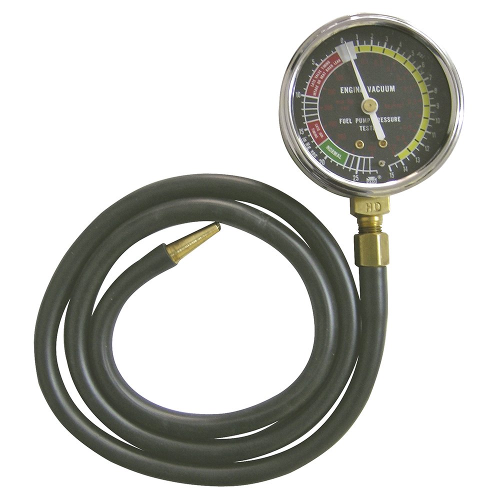 URREA 2341 Professional Vacuum and Pressure Tester Kit - HVAC Automotive Diagnostic Tool for AC Systems, Refrigerant Leak Detection - Perfect for Mechanics and DIY Car Maintenance