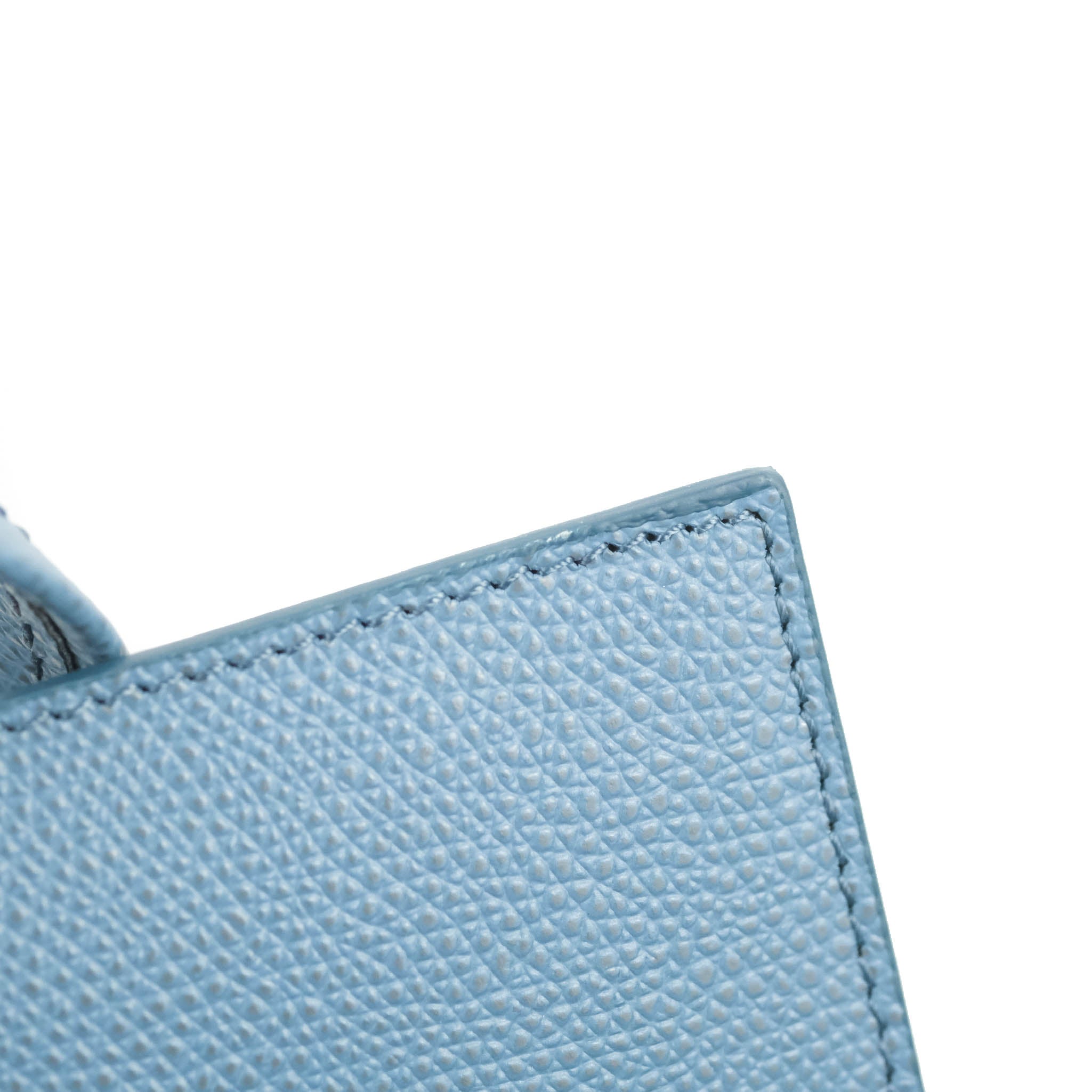 Celine Small Vertical Cabas Tote Bag in Blue Grained Calfskin Leather with Silver Hardware - Perfect for Work, Travel & Everyday Use