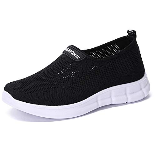 Women's Lightweight Breathable Mesh Walking Tennis Shoes - Slip On Sneakers for Running, Gym, Workout & Casual Wear
