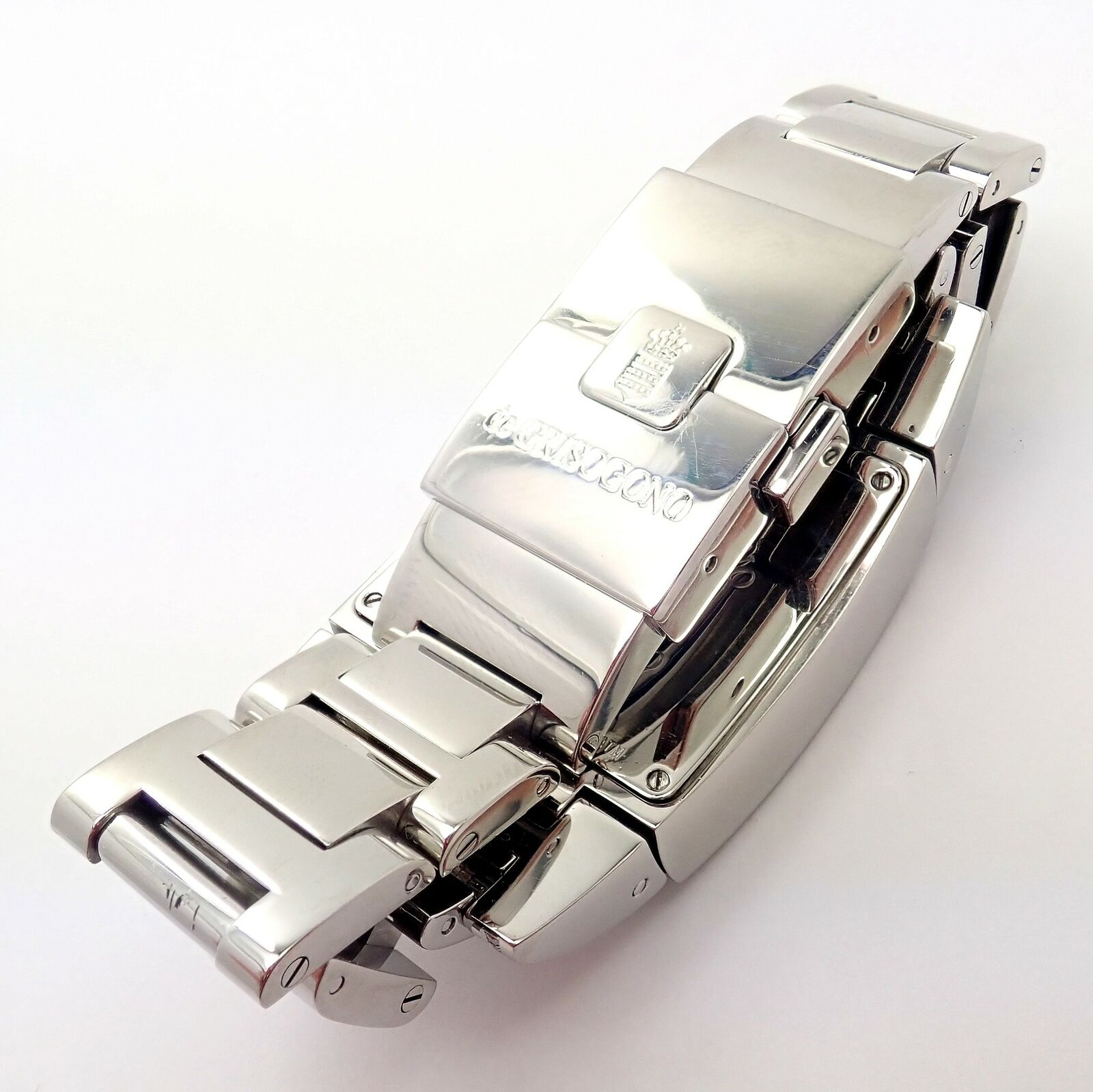 Luxury De Grisogono Stainless Steel Diamond Ladies Dual Time Watch - Elegant Women's Fashion Timepiece for Business & Travel