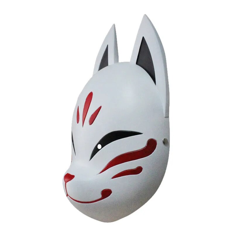 Genshin Impact Hanachirusato Fox Mask Cosplay Accessory - Anime Costume Prop for Halloween, Cosplay Events & Themed Parties