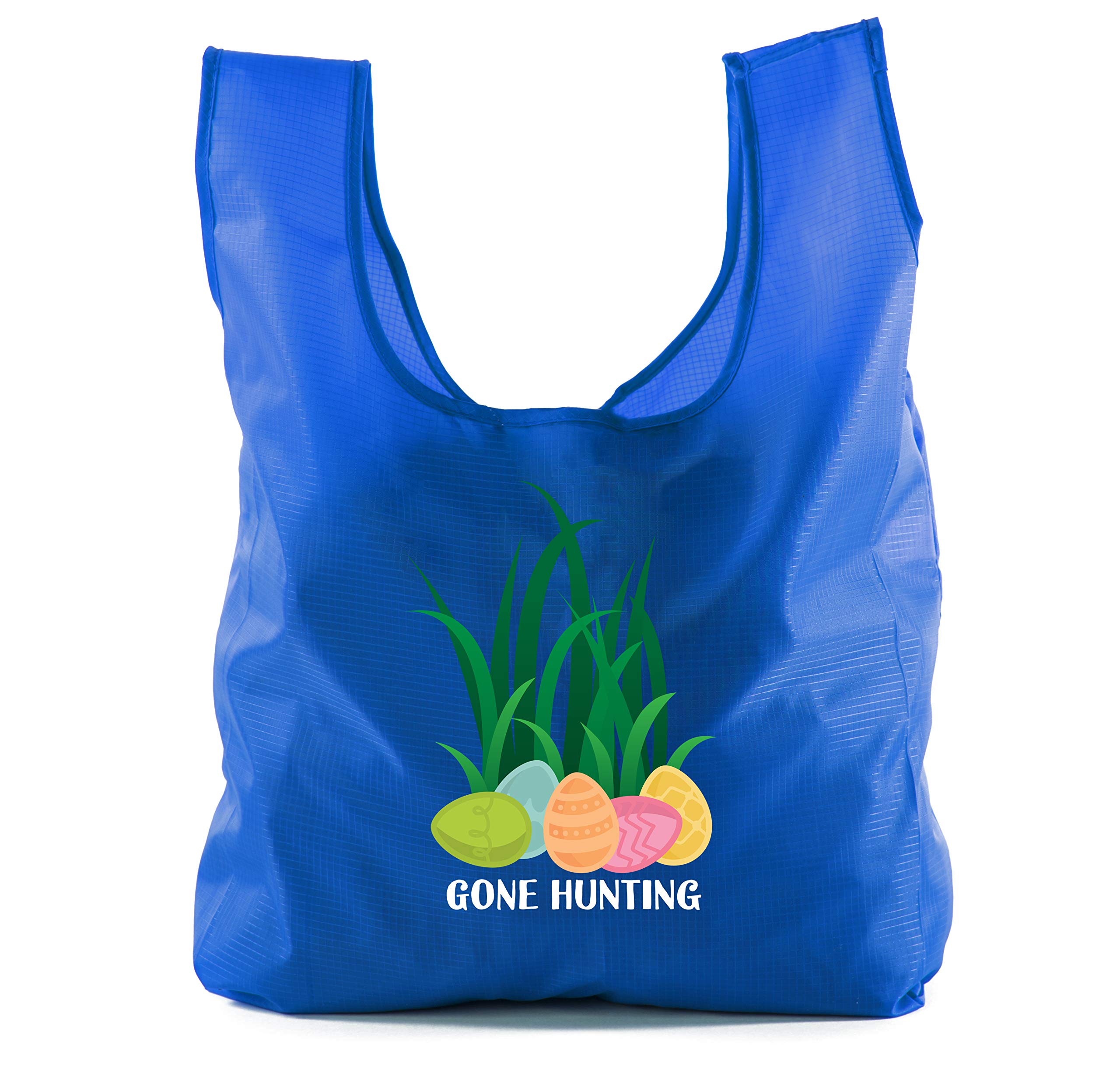 Easter Basket Bags Bulk - Reusable Grocery Tote Bags for Easter Egg Hunt & Spring Celebrations - Perfect for Kids Party Favors, Gift Giving & Holiday Decorations