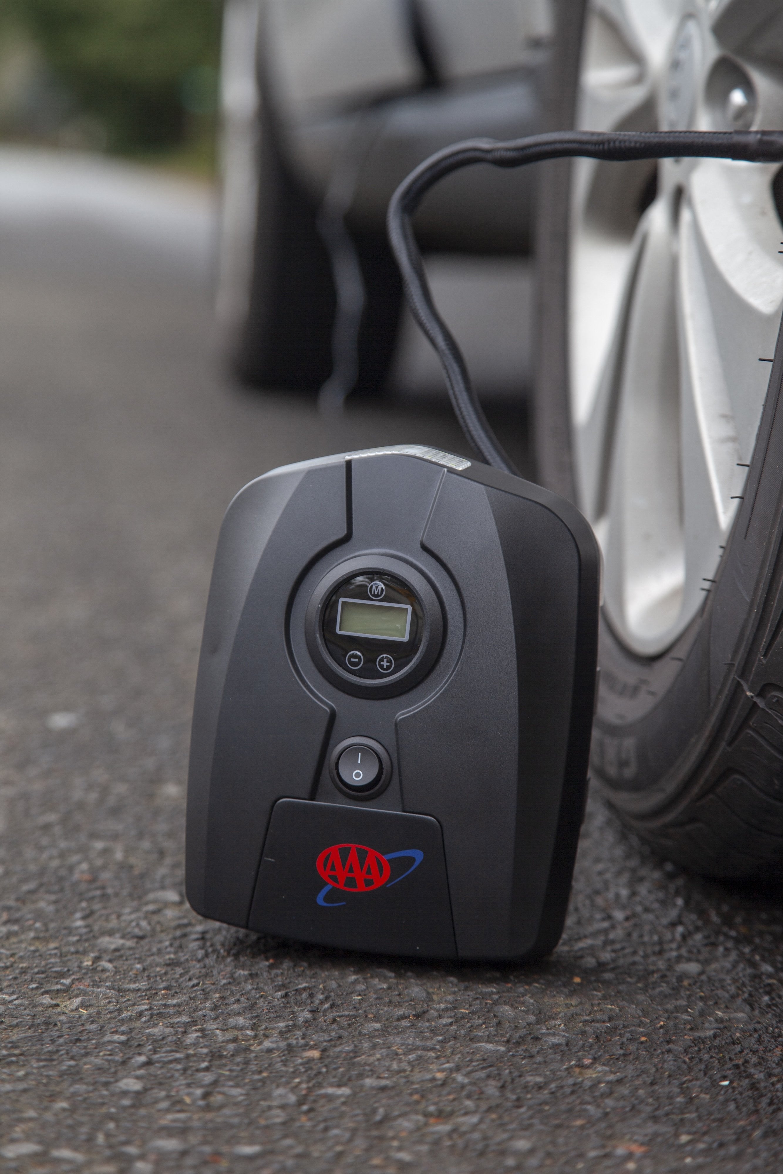AAA Digital Tire Inflator - Portable Air Compressor for Cars, Bikes & Motorcycles - Fast & Accurate PSI Gauge - Perfect for Road Trips, Emergency Flat Tires & Home Garage Use