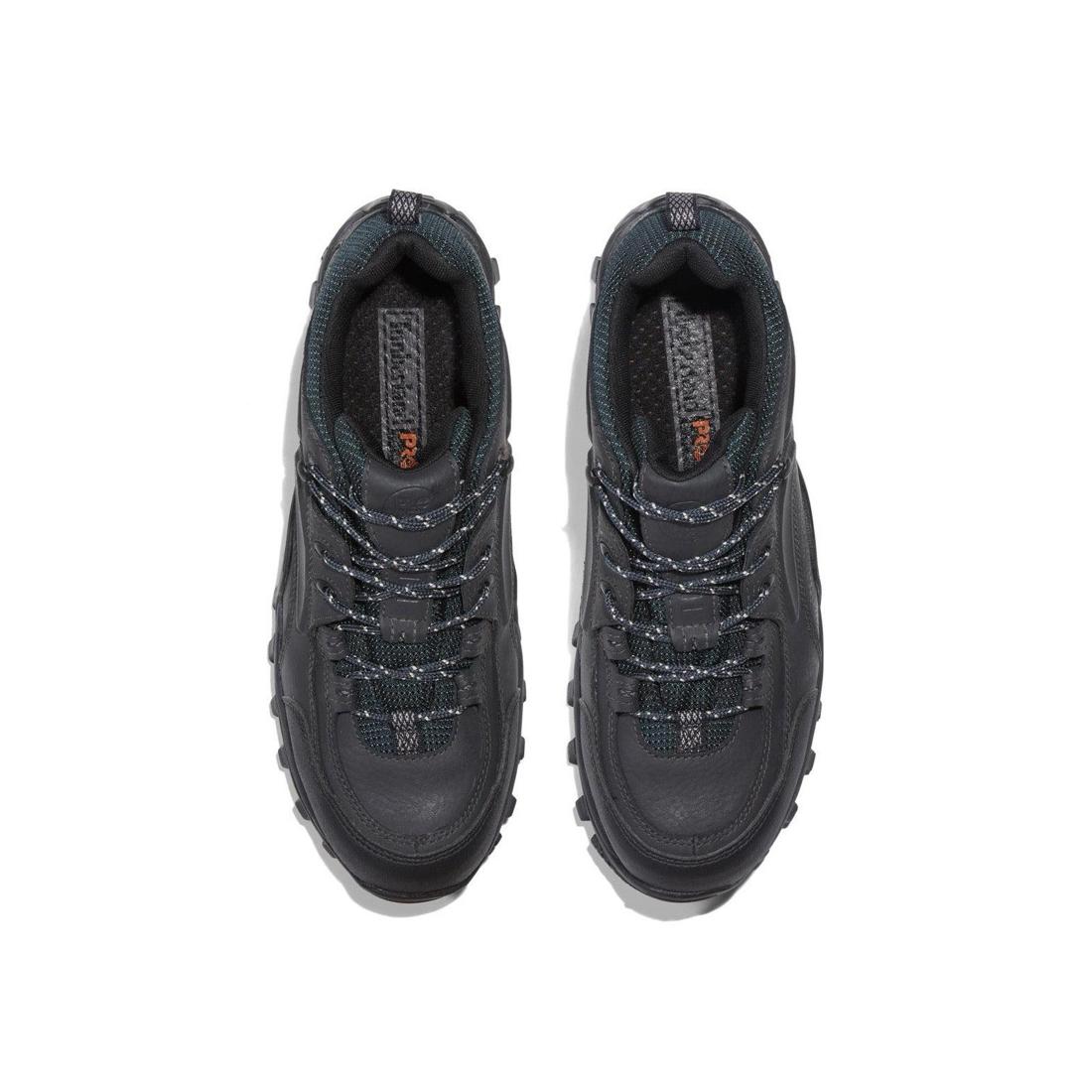 Steel Toe Work Boots for Men - Black Mudsill Safety Shoes - Durable & Comfortable for Construction, Warehouse & Outdoor Work