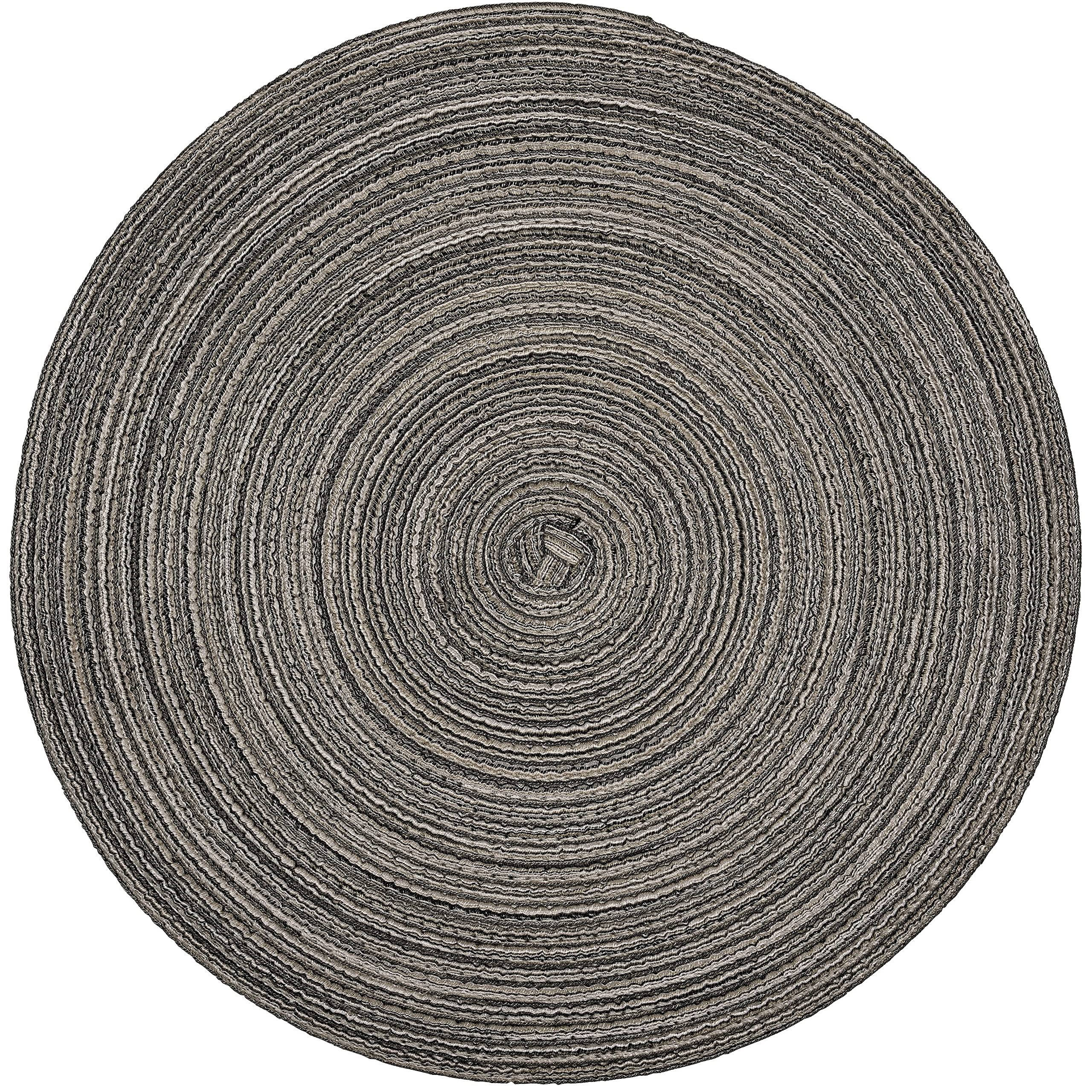 120-Piece Washable & Heat-Resistant Polyester Table Mats Set - Handcrafted Woven Placemats for Dining, Parties & Home Decor (Monaco Grey) | Easy to Clean Centerpieces for Thanksgiving, Christmas & Everyday Use