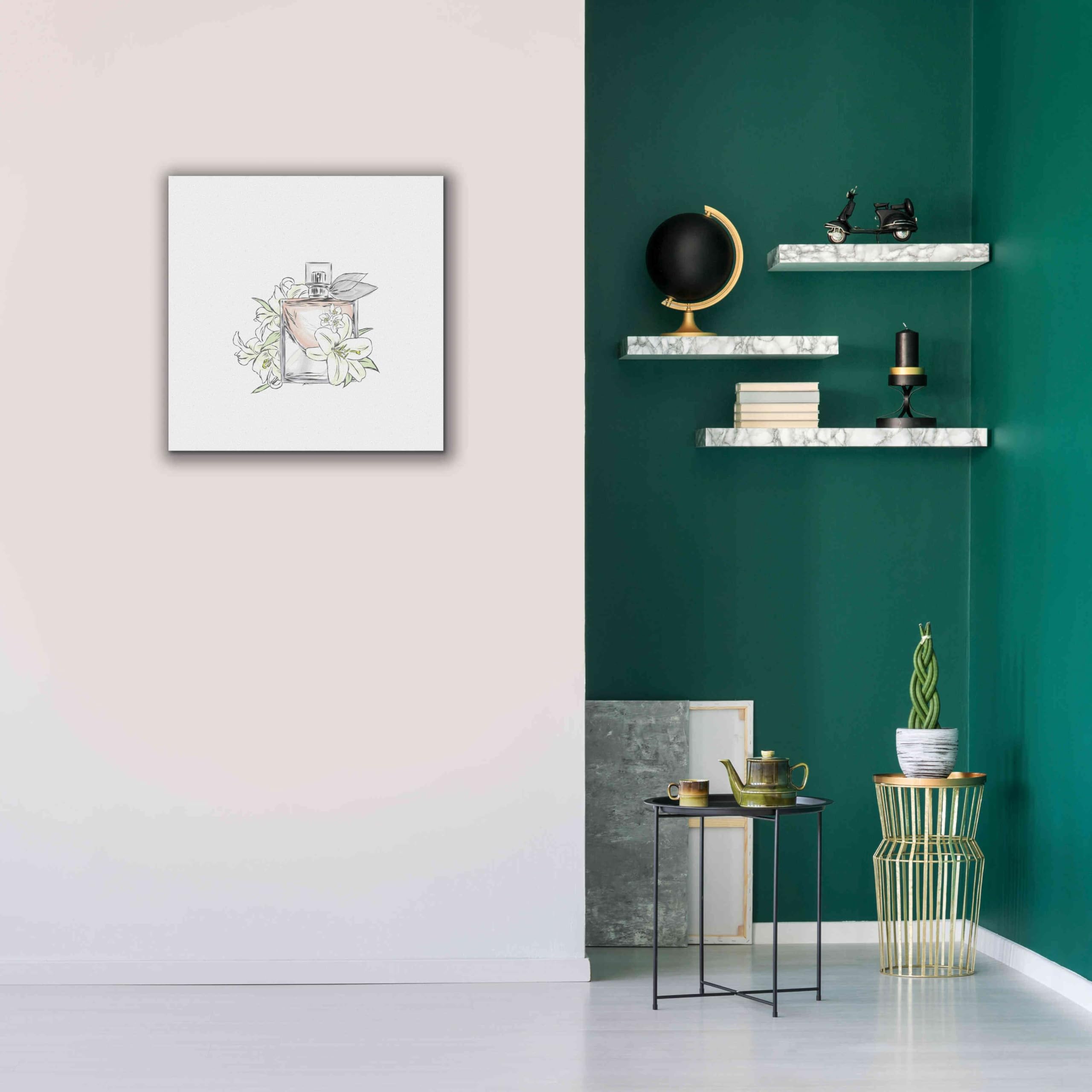 Incado Epic Graffiti 'Perfume VI' Giclee Canvas Wall Art - 26x26 Inches Modern Home Decor for Living Room, Bedroom & Office