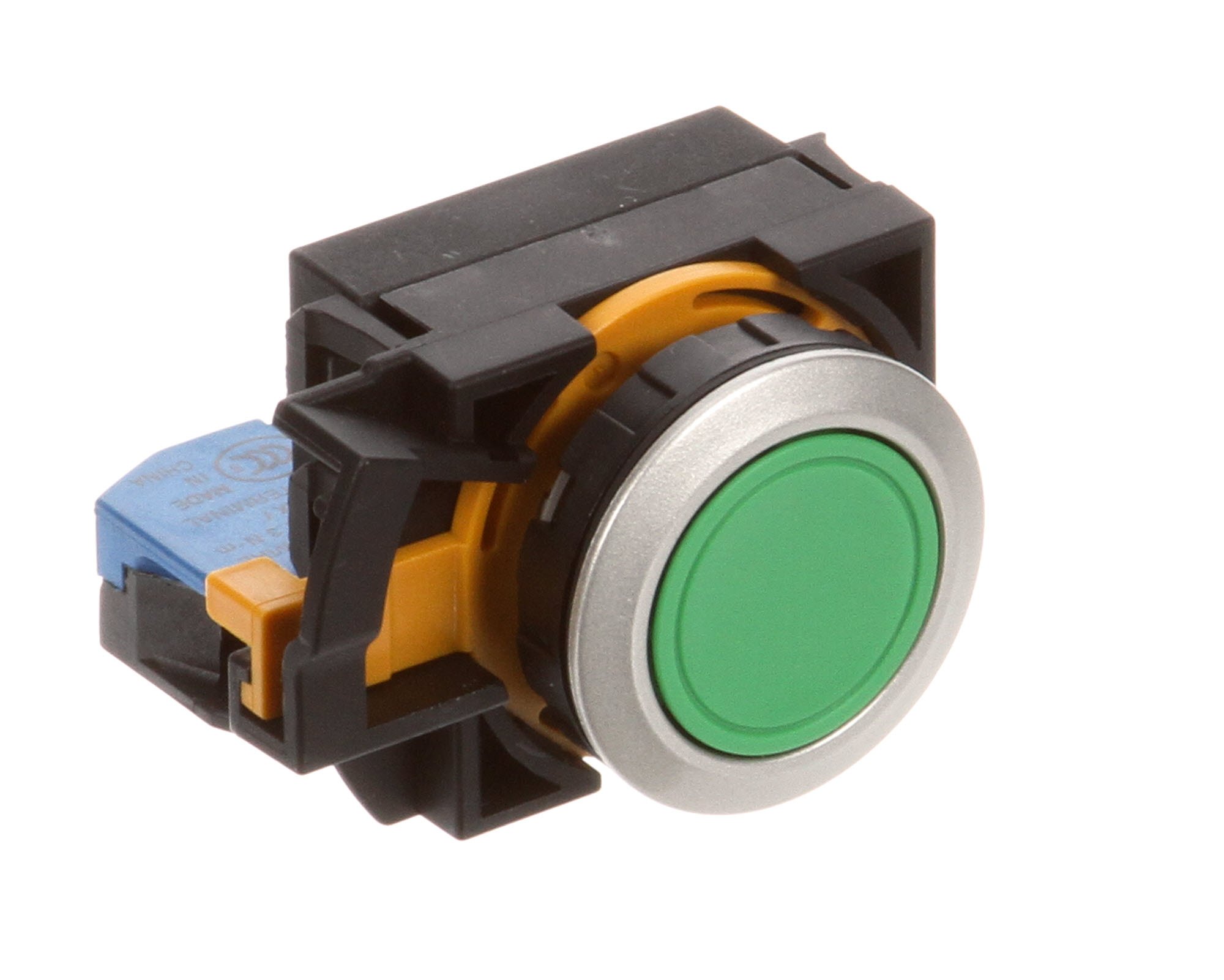 Green Flush ID Push Button Assembly - 9