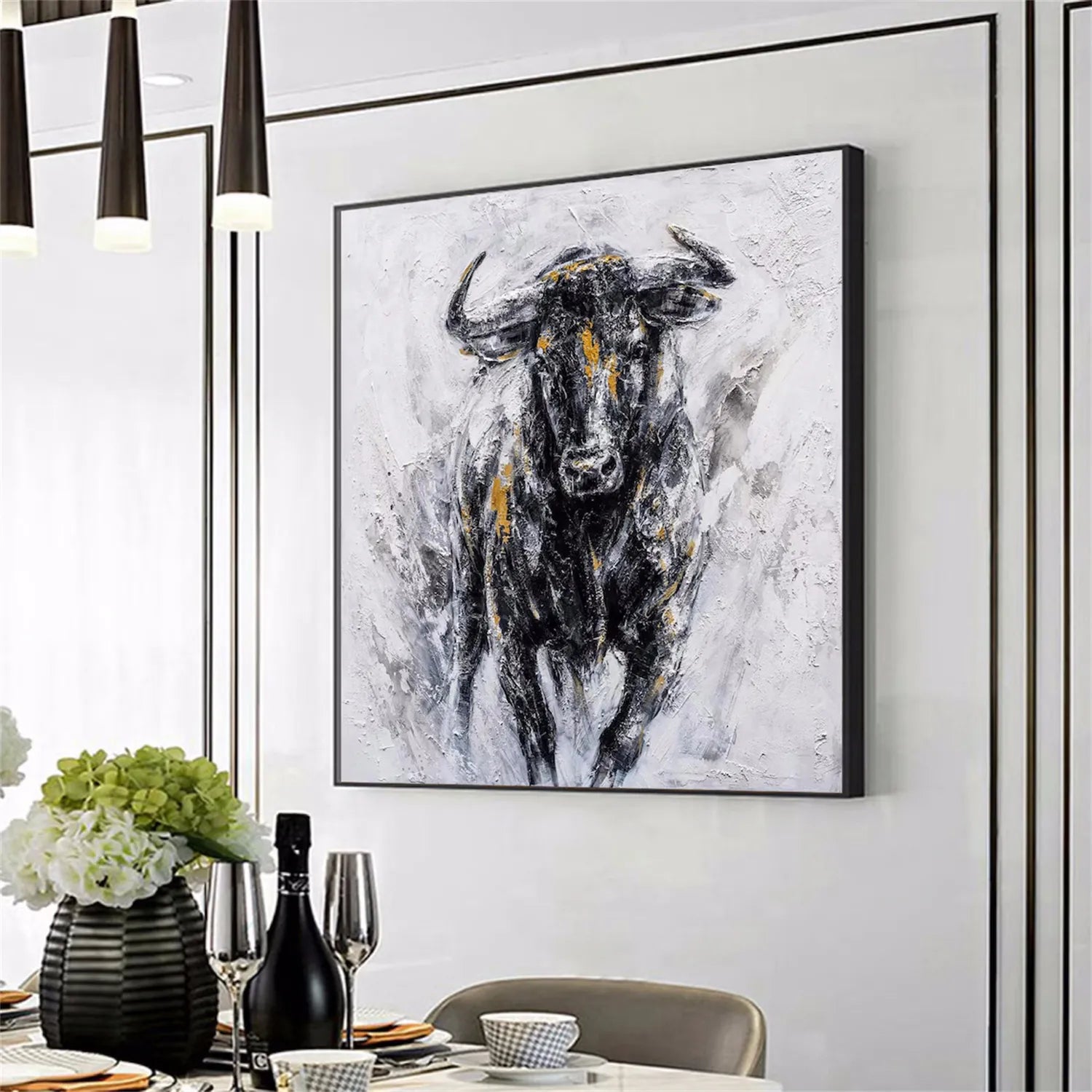 Animal Art Painting #AP053 - Handmade Wildlife Canvas Art for Home & Office Decor | Perfect for Living Room, Bedroom, and Gift Giving