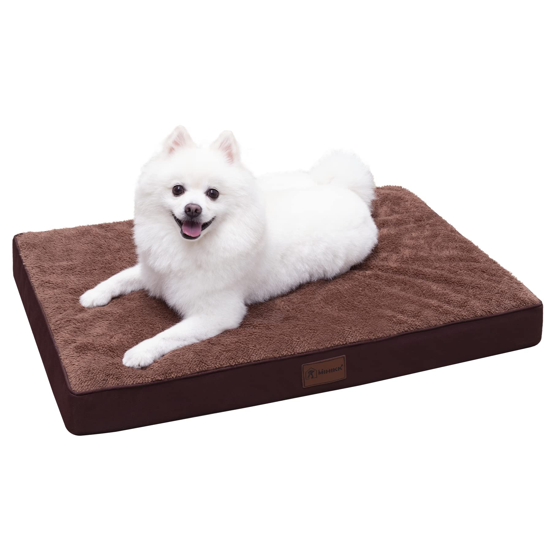 Orthopedic Dog Bed for Medium & Large Dogs - Egg Crate Foam Support with Removable Waterproof Cover - Machine Washable Pet Bed - Perfect for Arthritis Relief & Joint Pain in Senior Dogs - Great for Living Room, Bedroom or Kennel Use