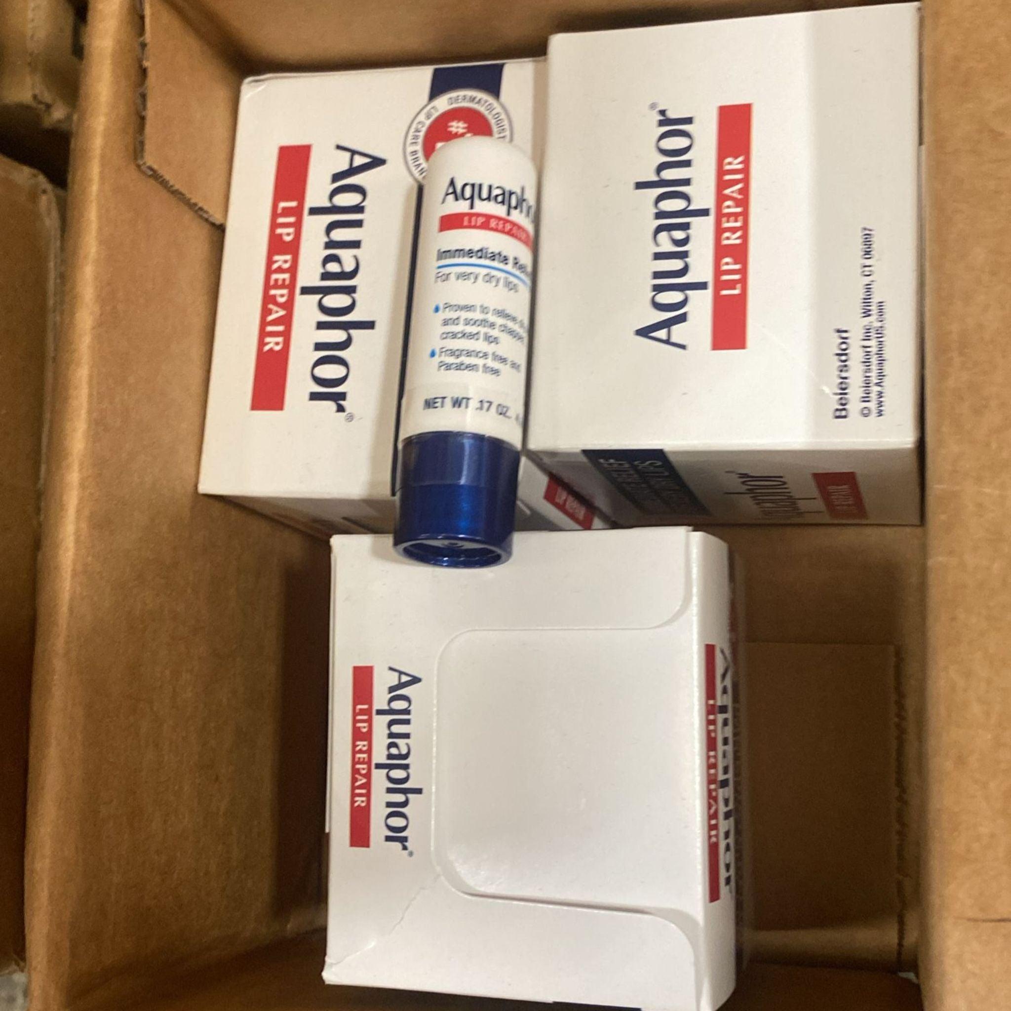 Aquaphor Lip Repair Balm for Very Dry & Chapped Lips - Immediate Relief .17oz (96 Pack) - Perfect for Winter, Travel & Daily Lip Care