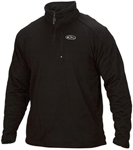 Drake MST Midweight Base Layer Top for Men - Thermal Underwear Shirt, Black, Size Small (DW15617) - Perfect for Hiking, Skiing & Cold Weather Outdoor Activities