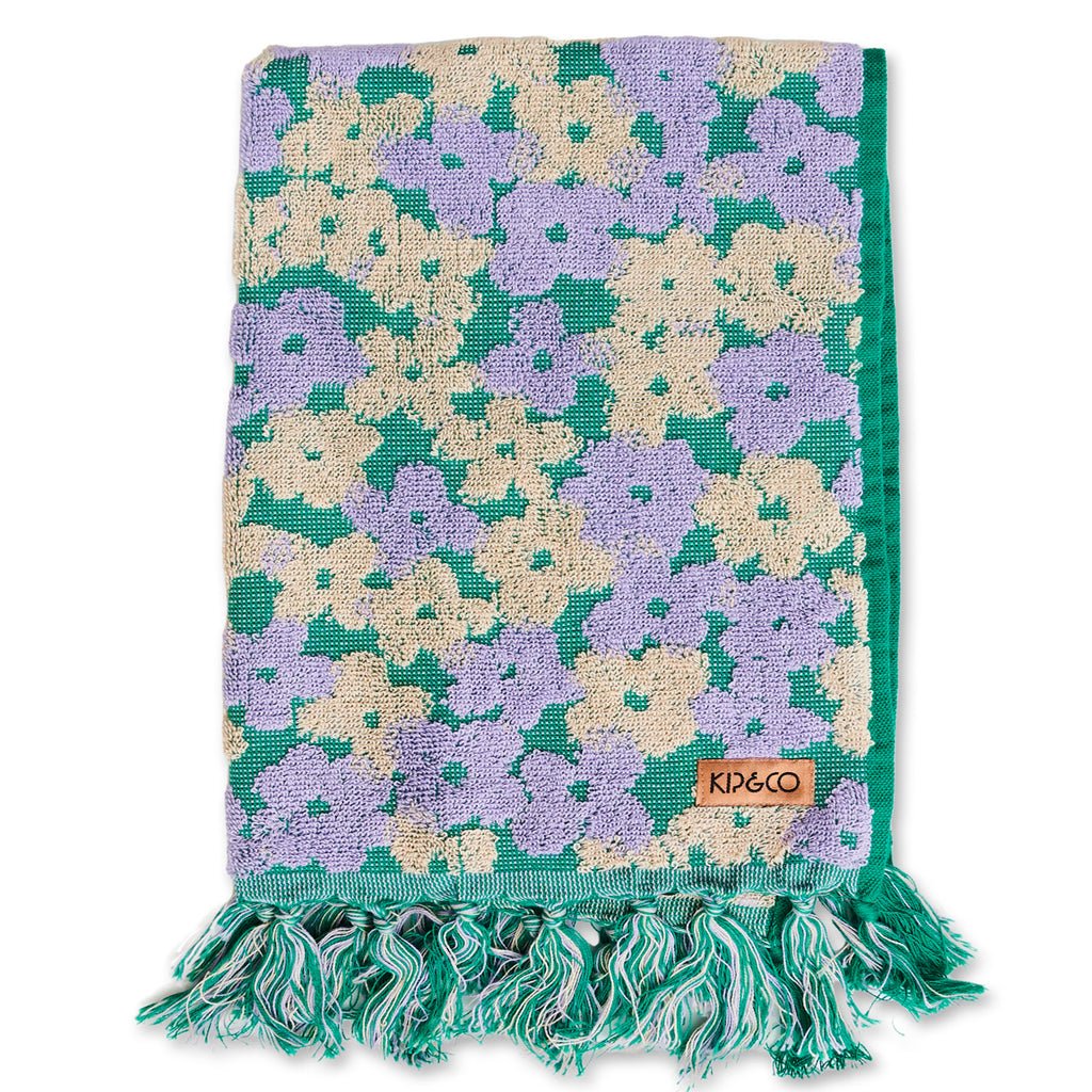 Premium Bush Daisy Terry Hand Towel - Super Soft & Absorbent Cotton Bath Towel for Kitchen, Bathroom & Gym - Perfect for Home, Spa & Travel Use