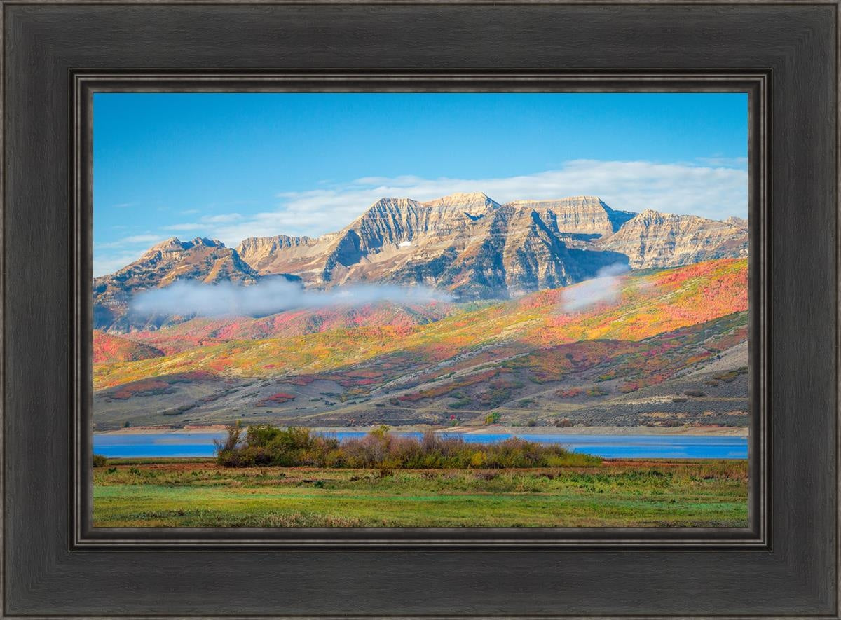 Autumn Splendor Over Timpanogos - Stunning Fall Landscape Wall Art Print for Home & Office Decor | Perfect for Living Room, Bedroom, or Gift Giving