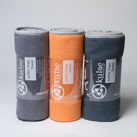 Premium Non-Slip Kulae Yoga Towel - Extra Grip for Hot Yoga, Pilates & Workouts - Quick Dry & Eco-Friendly for Gym, Studio & Home Fitness