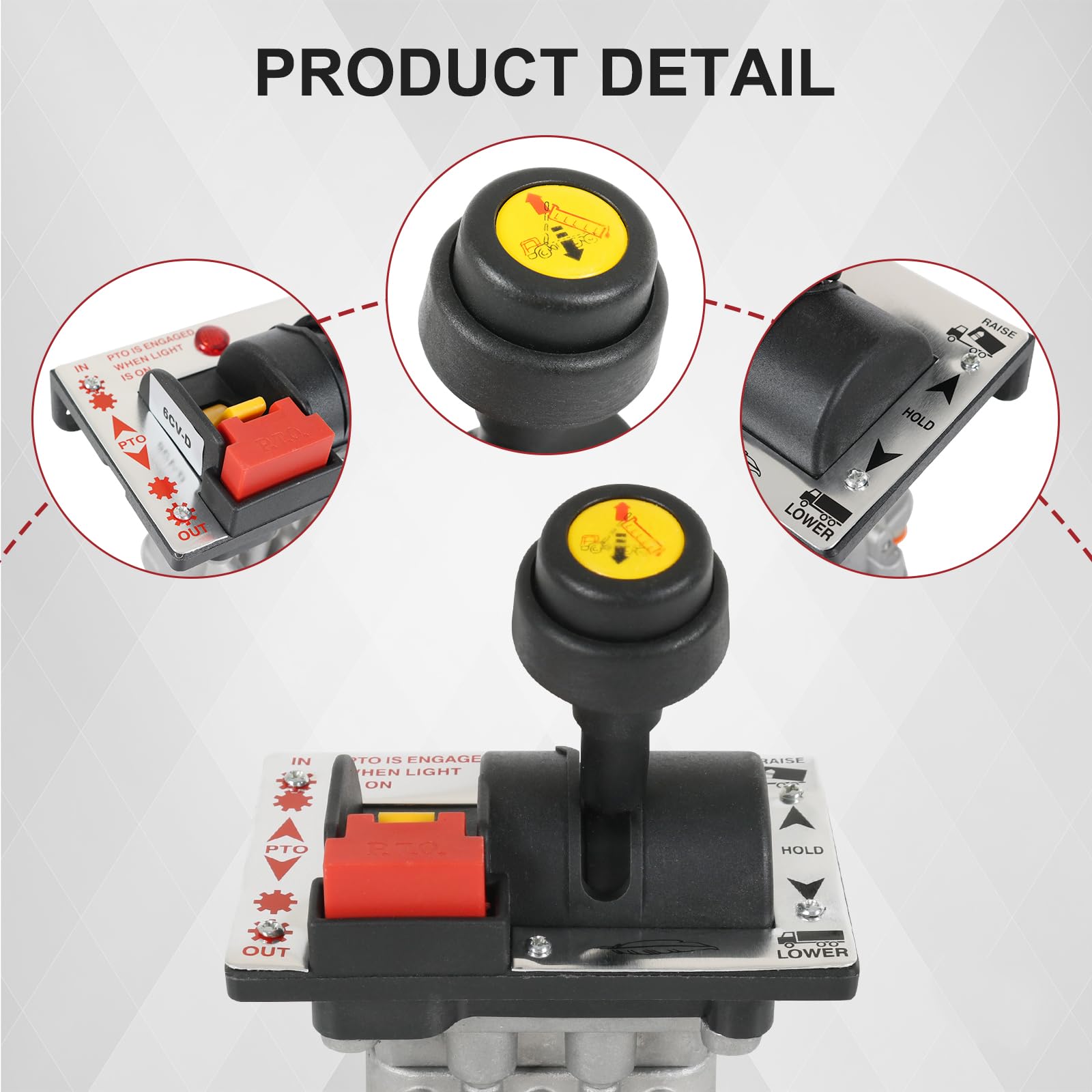 Hydraulic Flow Control Valve with PTO Switch for Dump Truck & Tipper - Adjustable Slow Down Function, Air Operated (Includes Valve + 10m Air Tube) | Perfect for Heavy-Duty Hydraulic Systems in Construction & Mining Operations