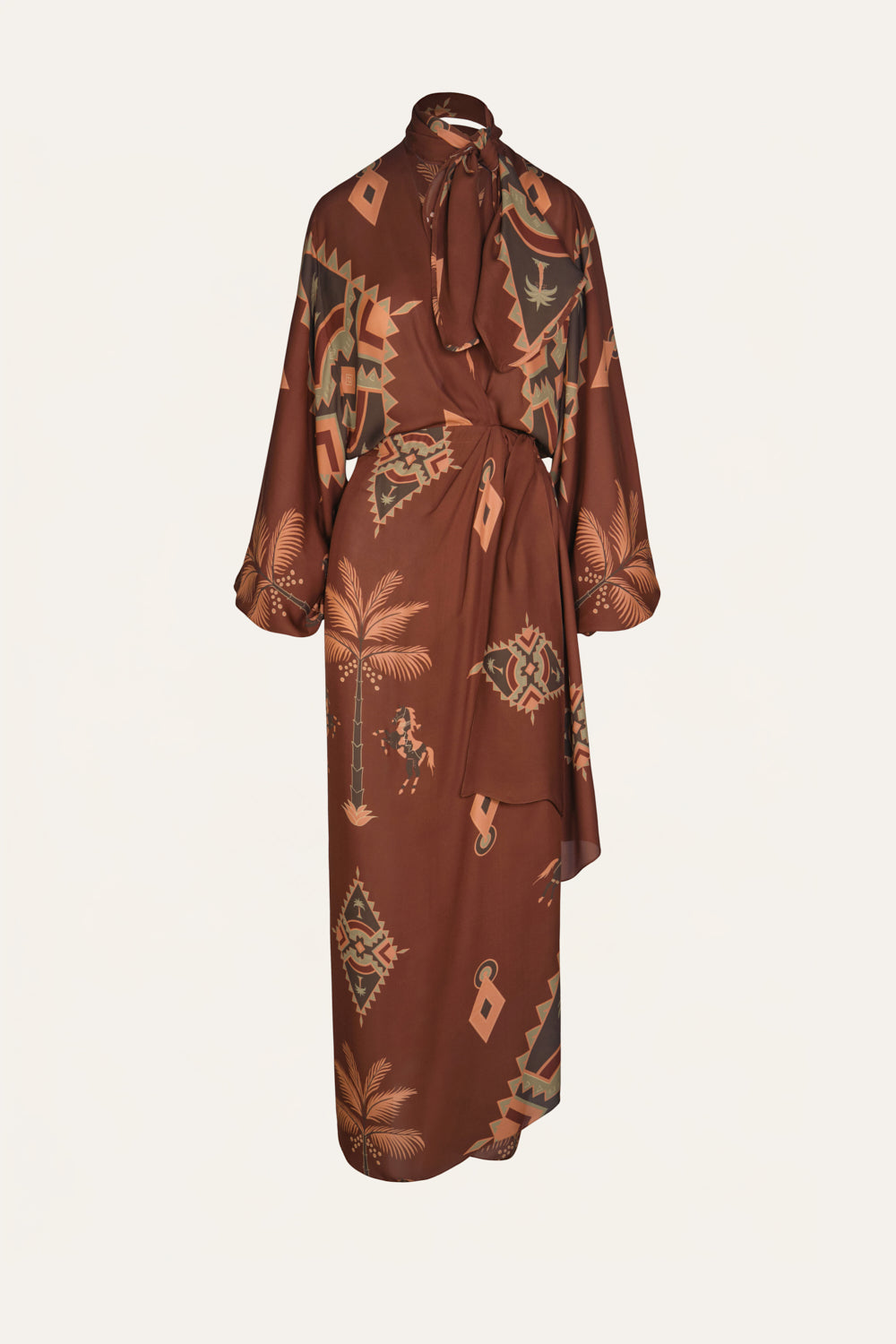 Elegant Brown Infinity Dress for Women - Perfect for Weddings, Parties & Special Occasions