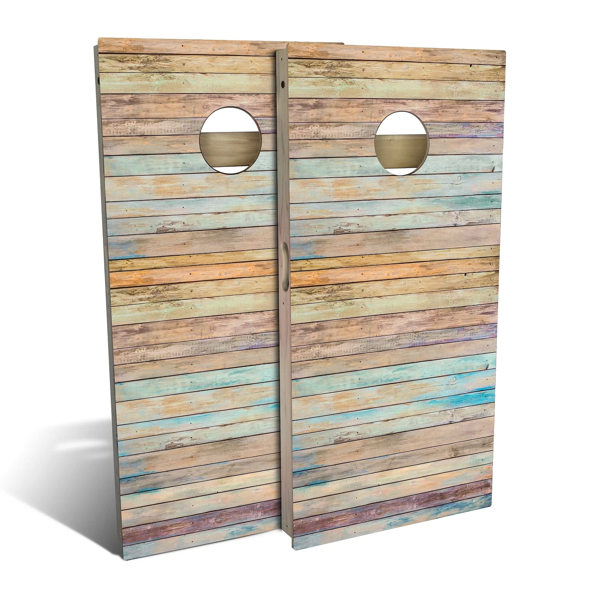 Skip's Garage Country Living Summer Wooden Cornhole Board Set - 2 Boards, 8 Bags, Custom Size & Accessories | Outdoor Lawn Games, Backyard BBQ Party, Tailgating Fun