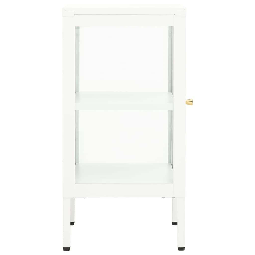 Industrial Style Metal and Glass Sideboard Console Table - 14.9