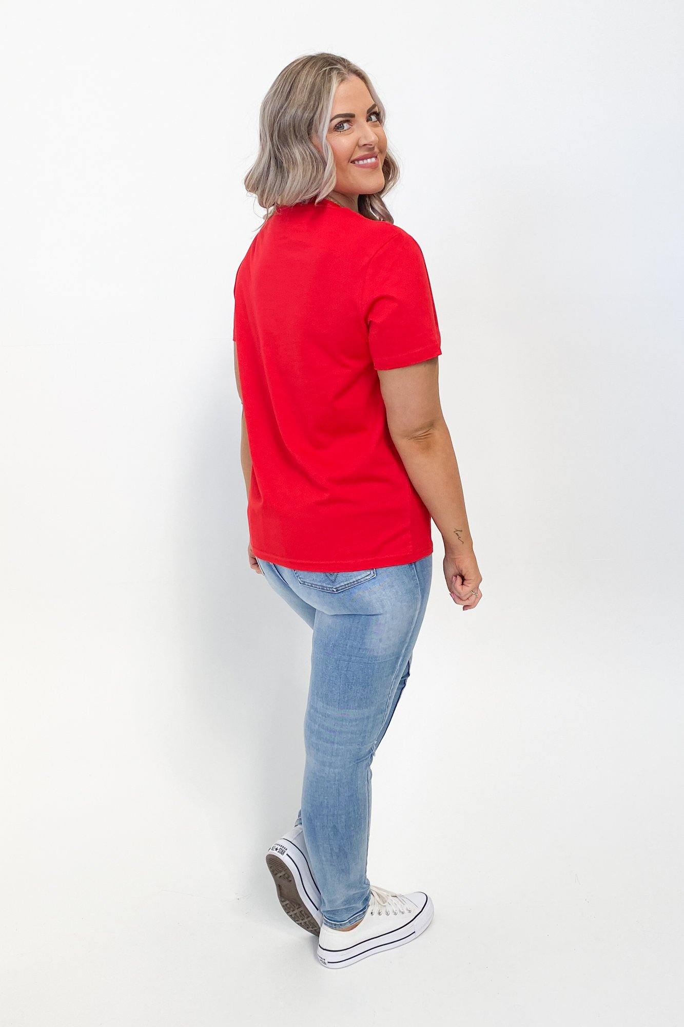 Premium Soft Cotton As Colour Maple Tee - Classic Red Crewneck T-Shirt for Men & Women | Casual Wear, Street Style, Everyday Comfort