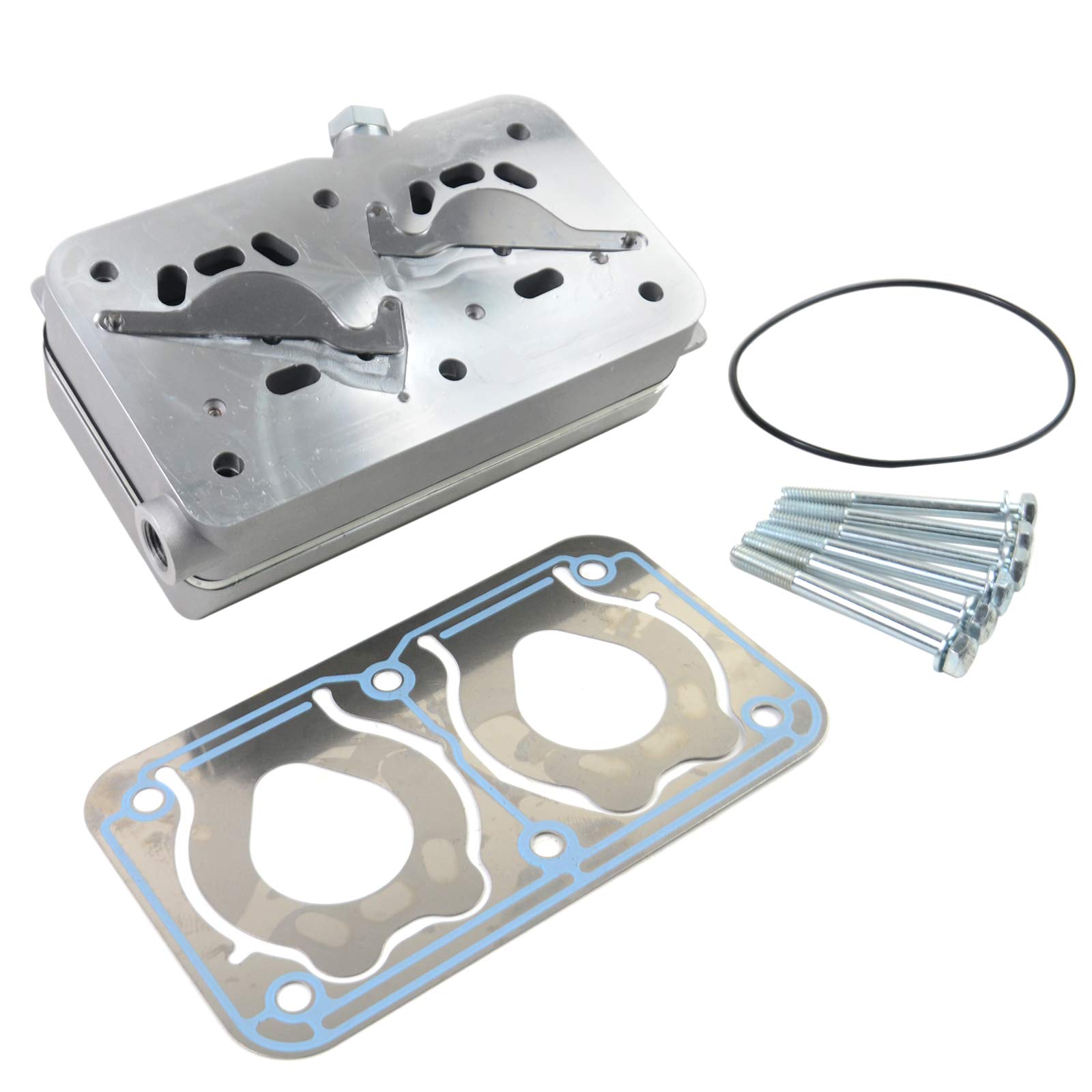 Volvo Air Compressor Cylinder Head Replacement Part #4127049322 - Compatible with Models 20569224, 20569226, 20701803, 24425003 - Perfect for Heavy-Duty Truck & Industrial Air Systems