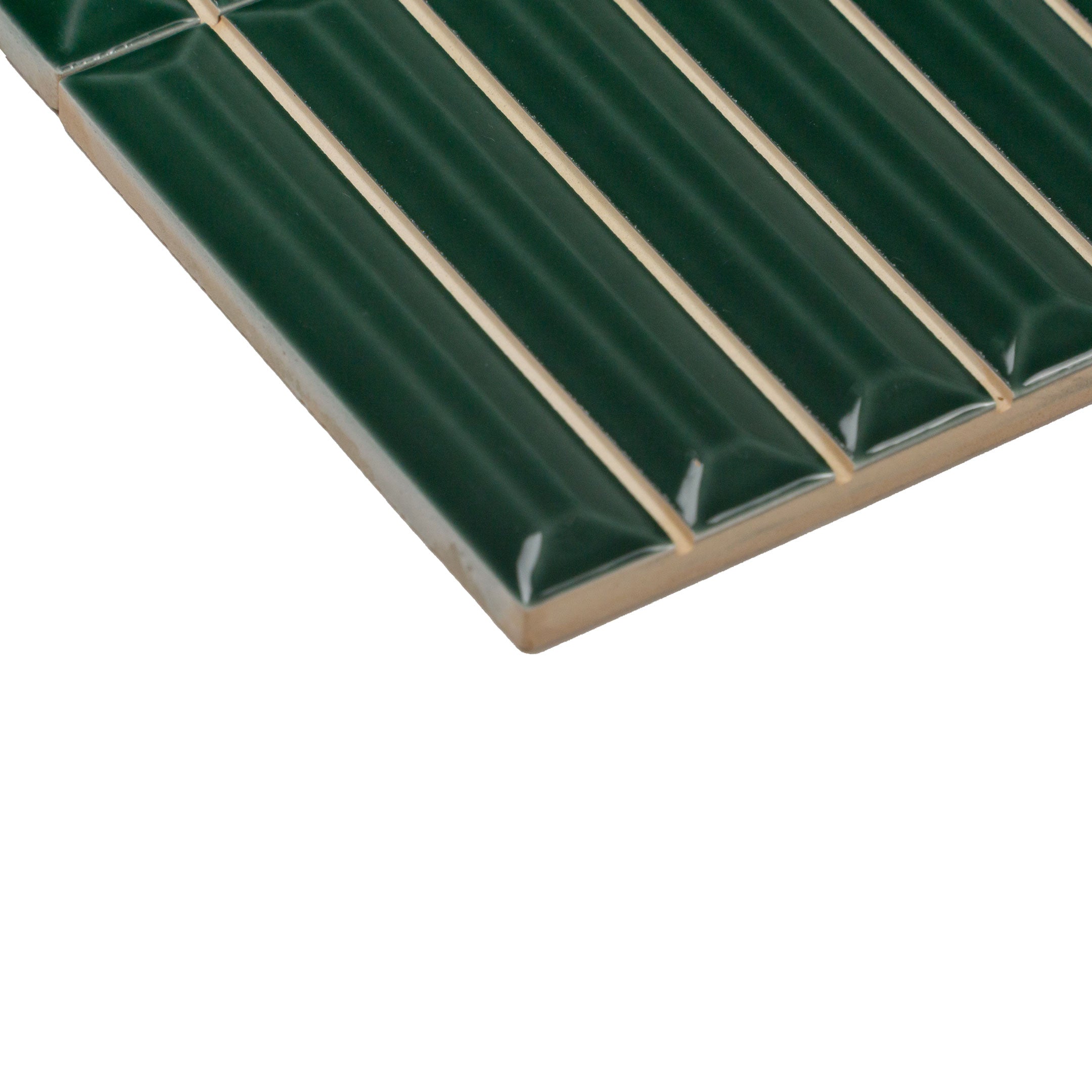 Hashira Curve Kit Kat Fluted Wall Tile - Decorative Ceramic Tiles for Kitchen Backsplash & Bathroom Accent Wall