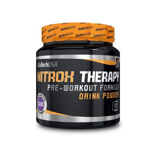 BioTechUSA Nitrox Therapy Peach Protein Powder - 340g for Muscle Recovery & Workout Supplement | Pre & Post-Workout Nutrition