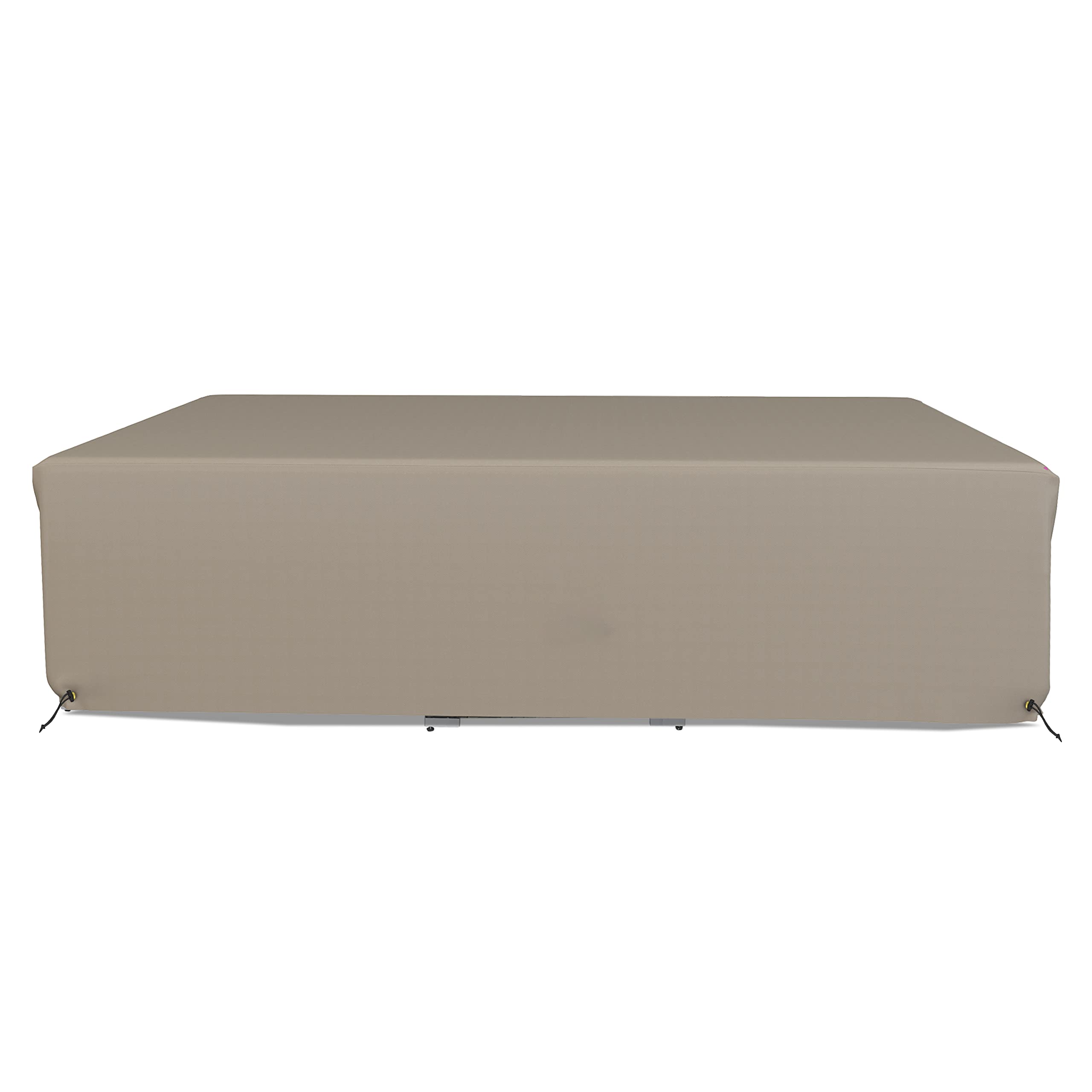 Premium 160 GSM PVC Embossed Waterproof Patio Sectional Sofa Set Cover with Drawstring - Snug Fit for Outdoor Furniture (83