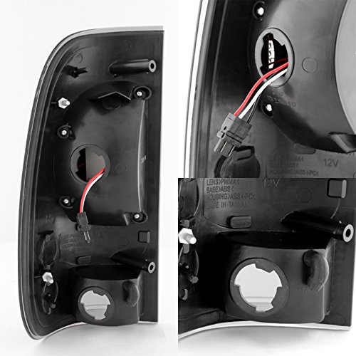 AKKON Black LED Headlights & Tail Lights Replacement for Ford F250 F350 Super Duty - Left & Right Pair - Off-Road, Night Driving & Custom Truck Upgrade