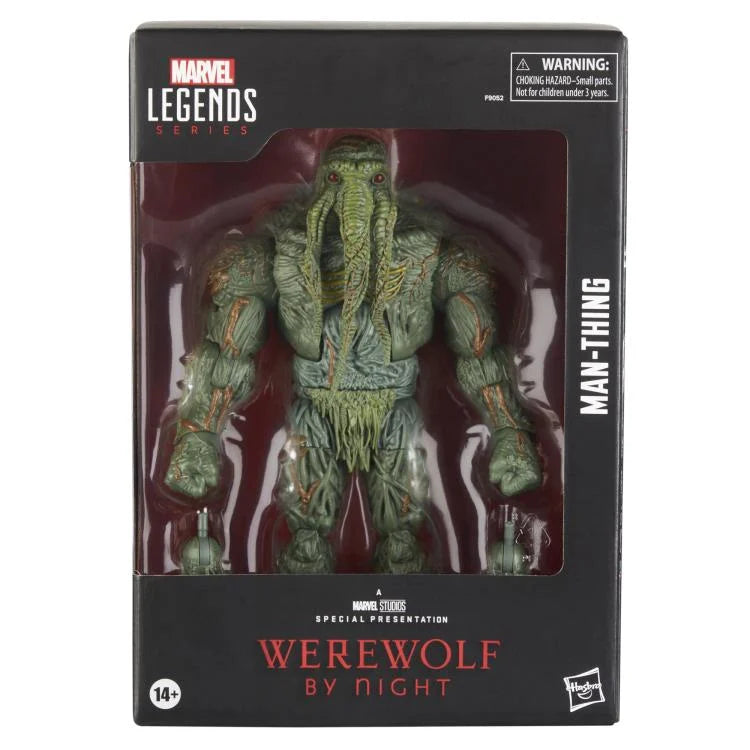 Werewolf by Night Marvel Legends Series Man-Thing 6-Inch Action Figure - Collectible Toy for Marvel Fans, Superhero Display & Comic Book Collectors