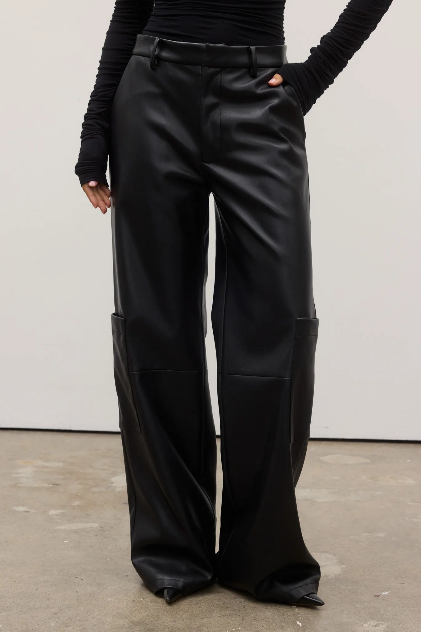 AMELIA PANT - Women's High Waisted Black Dress Pants for Office Work & Business Casual Outfits