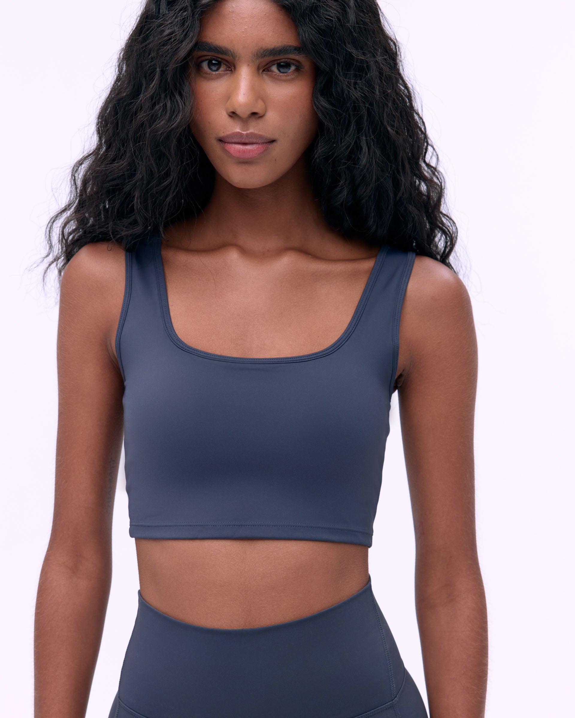 Ultimate Square Neck Bra - Comfortable & Supportive Midnight Blue Lace Bralette for Women | Perfect for Everyday Wear, Workouts & Layering