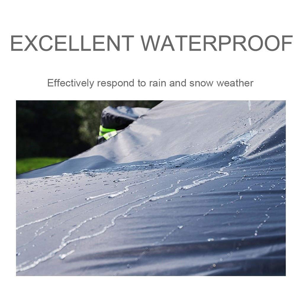 DUWEN All-Weather Car Cover for Audi Q7 - Waterproof, UV Protection, Windproof, Dustproof & Scratch Resistant Outdoor Car Tarpaulin (Silver-Cotton) | Perfect for Parking, Travel & Long-Term Vehicle Protection